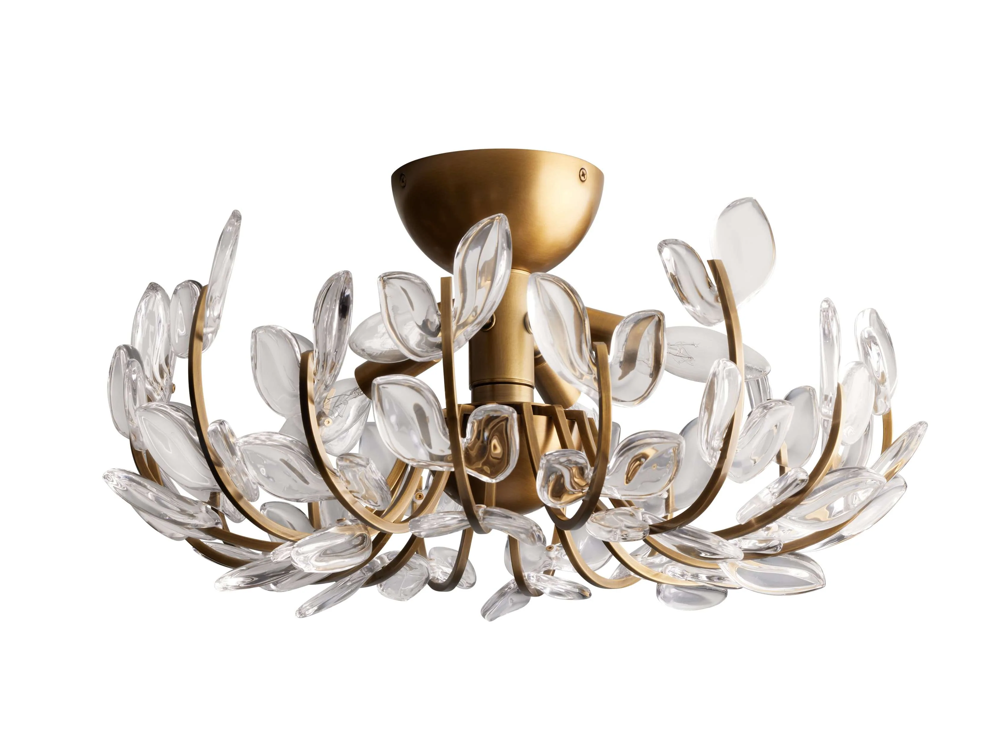 Adela Floral Crystal Flush Mount - Image 4