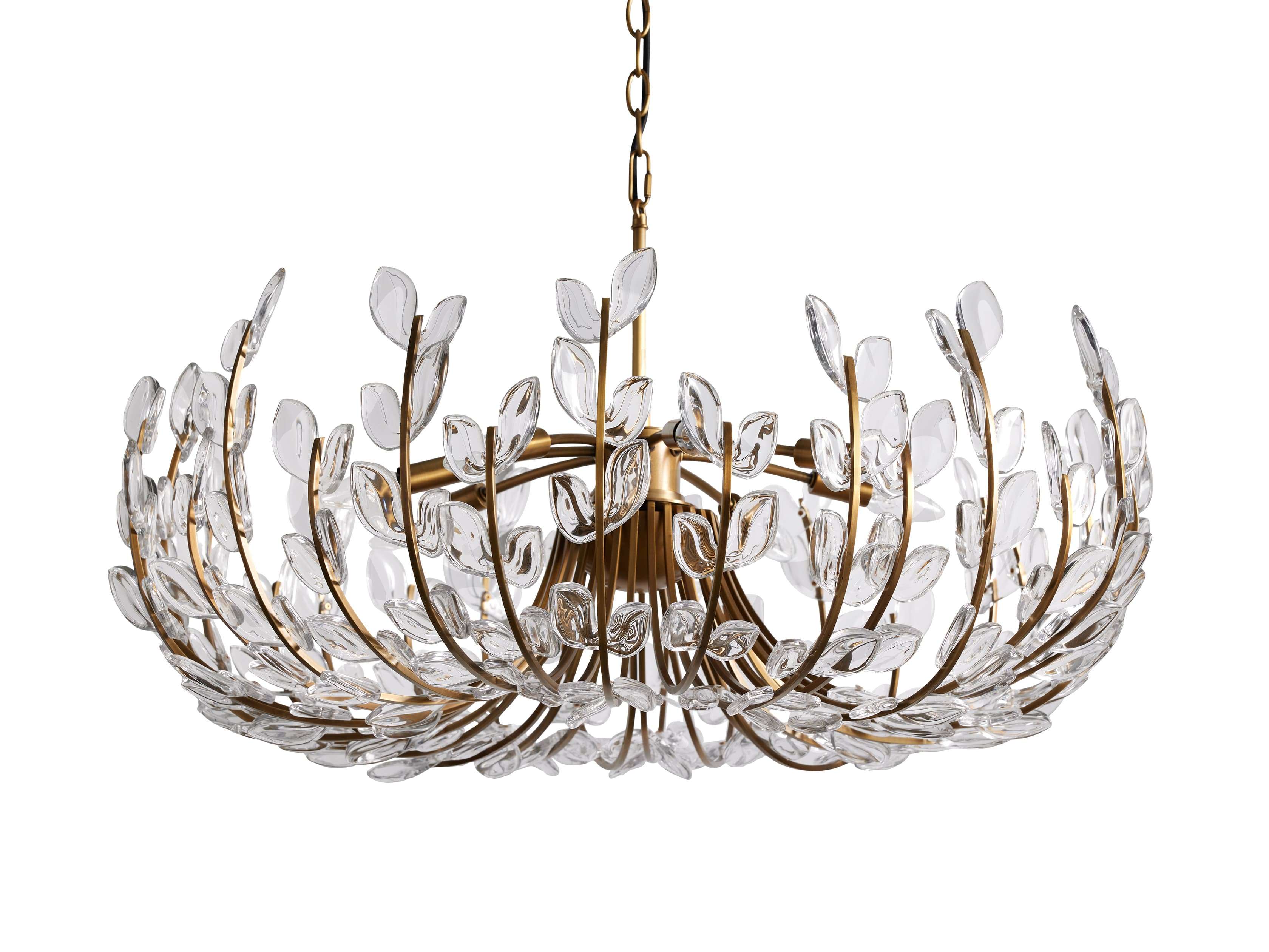 Adela Floral Crystal Round Chandelier - Image 5