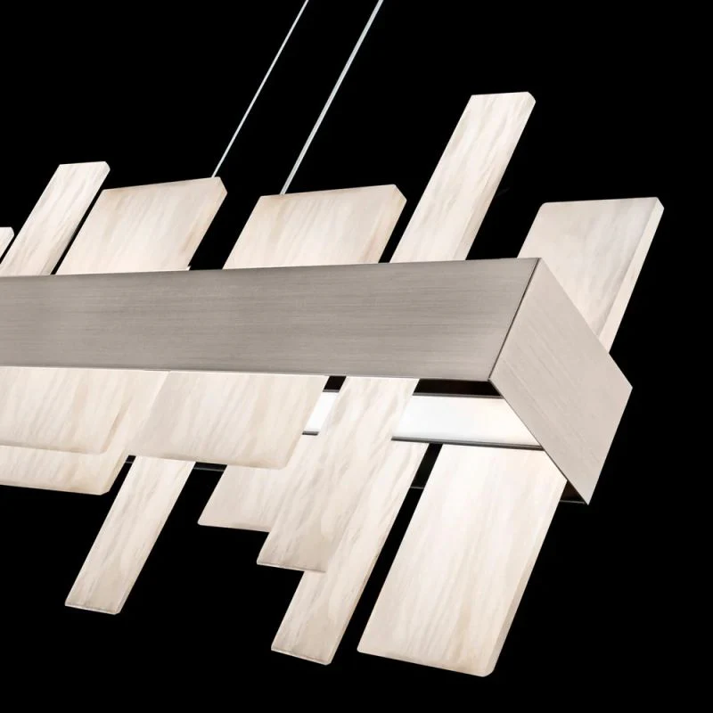 Alabaster Acropolis LED Linear Chandelier - Image 11