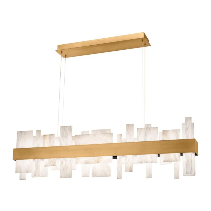 Alabaster Acropolis LED Linear Chandelier - Image 3