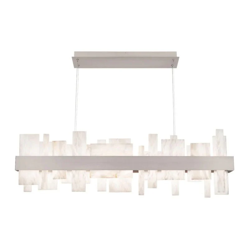 Alabaster Acropolis LED Linear Chandelier - Image 5
