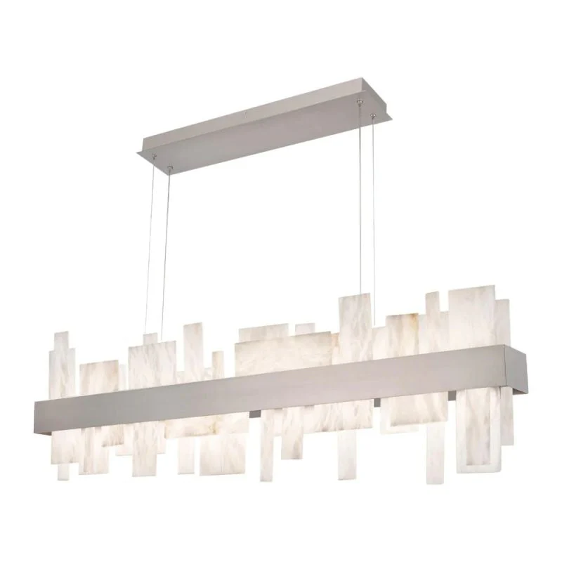 Alabaster Acropolis LED Linear Chandelier - Image 6