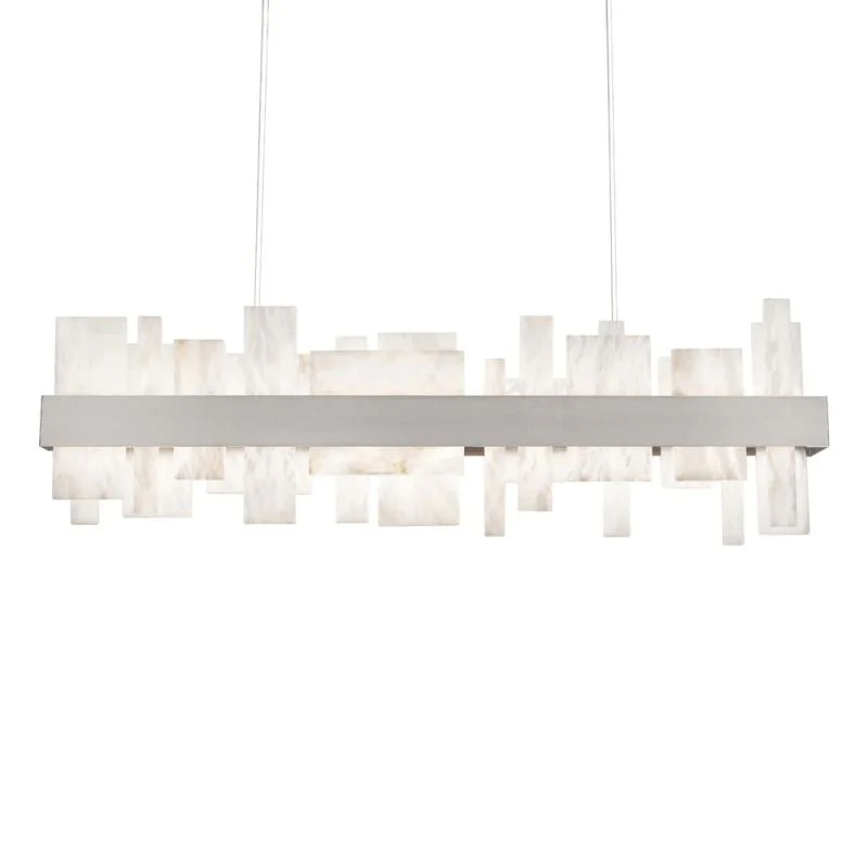Alabaster Acropolis LED Linear Chandelier - Image 7