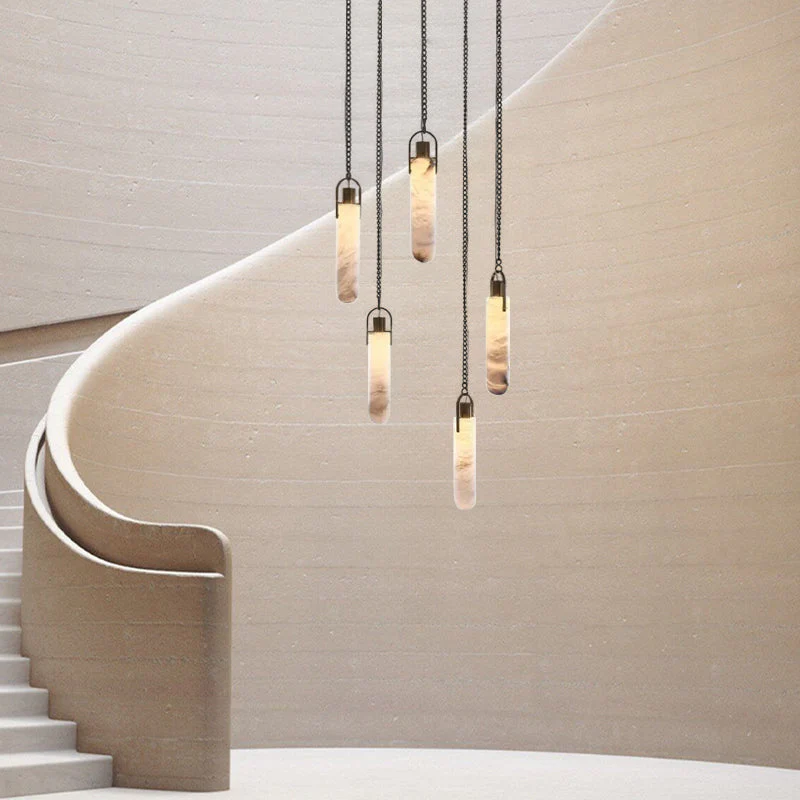 Alabaster Flint 3 Light Pendant Light - Image 5