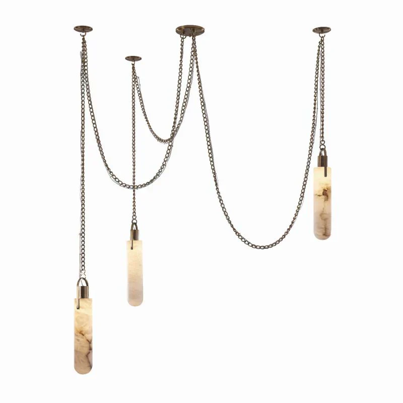 Alabaster Flint 5 Light Cluster Chandelier - Image 5