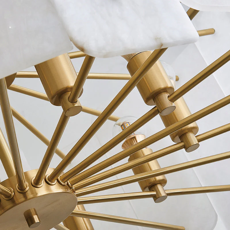 Alabaster Lorry Modern Round Chandelier - Image 11