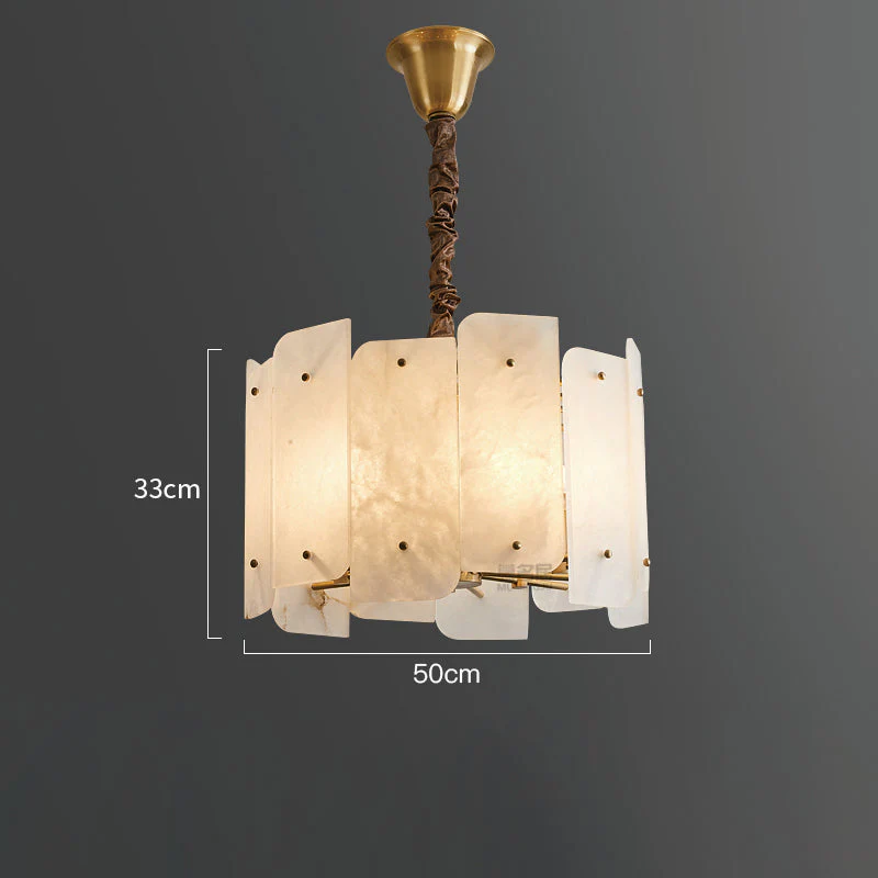 Alabaster Lorry Modern Round Chandelier - Image 8