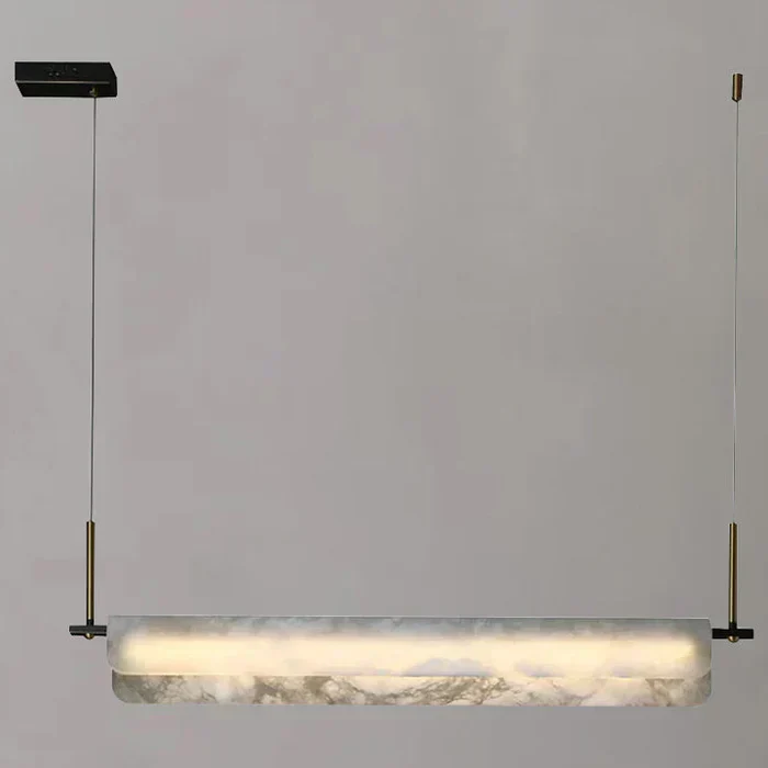 Alabaster Studio Folded Linear Chandelier - Image 7