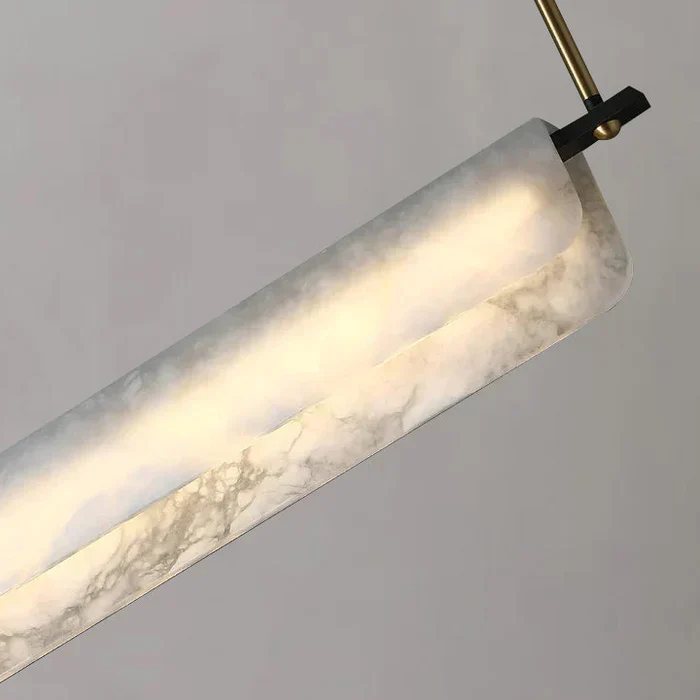 Alabaster Studio Folded Linear Chandelier - Image 8