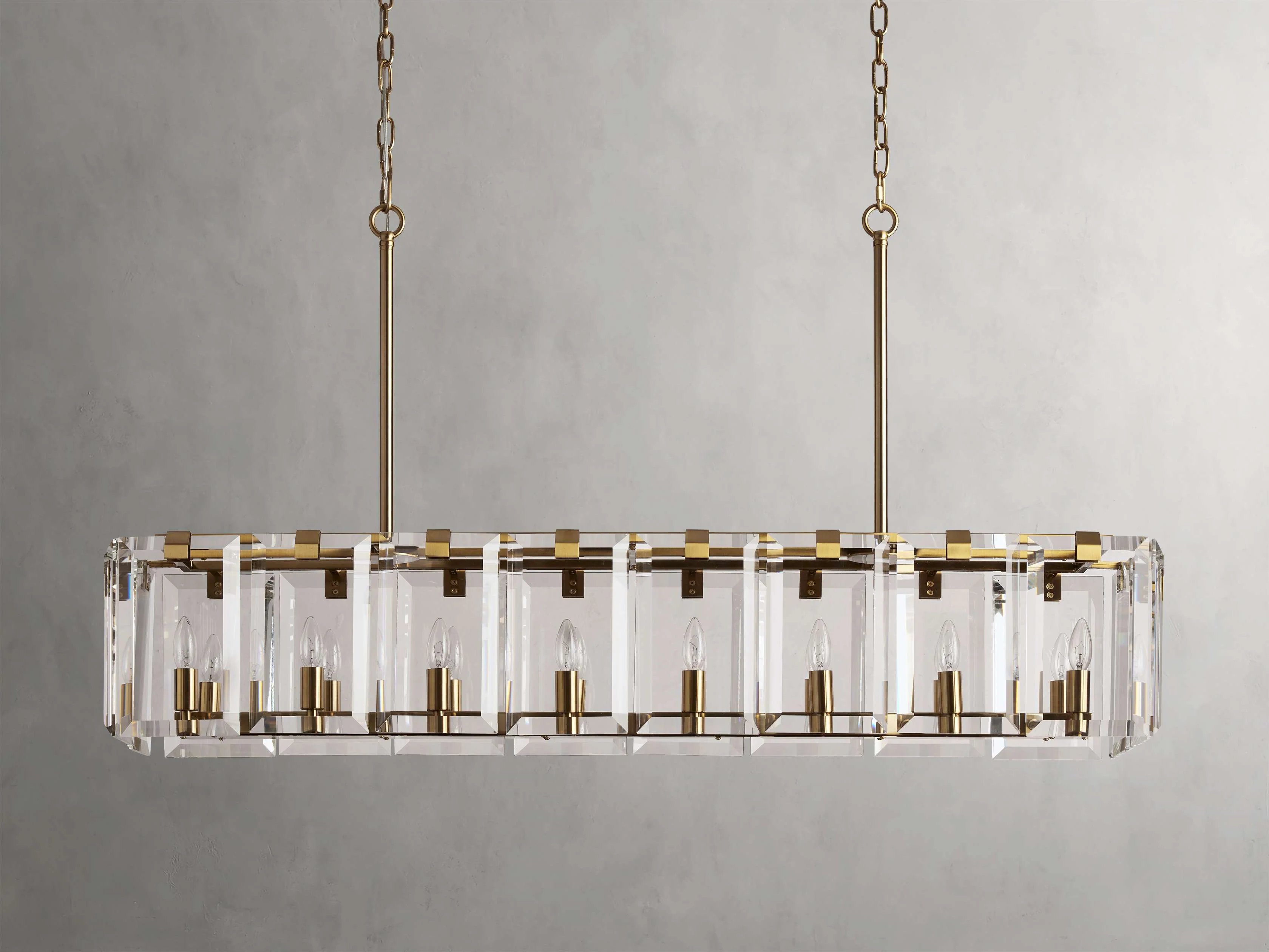 Amaya Luxe Crystal Rectangular Chandelier - Image 12