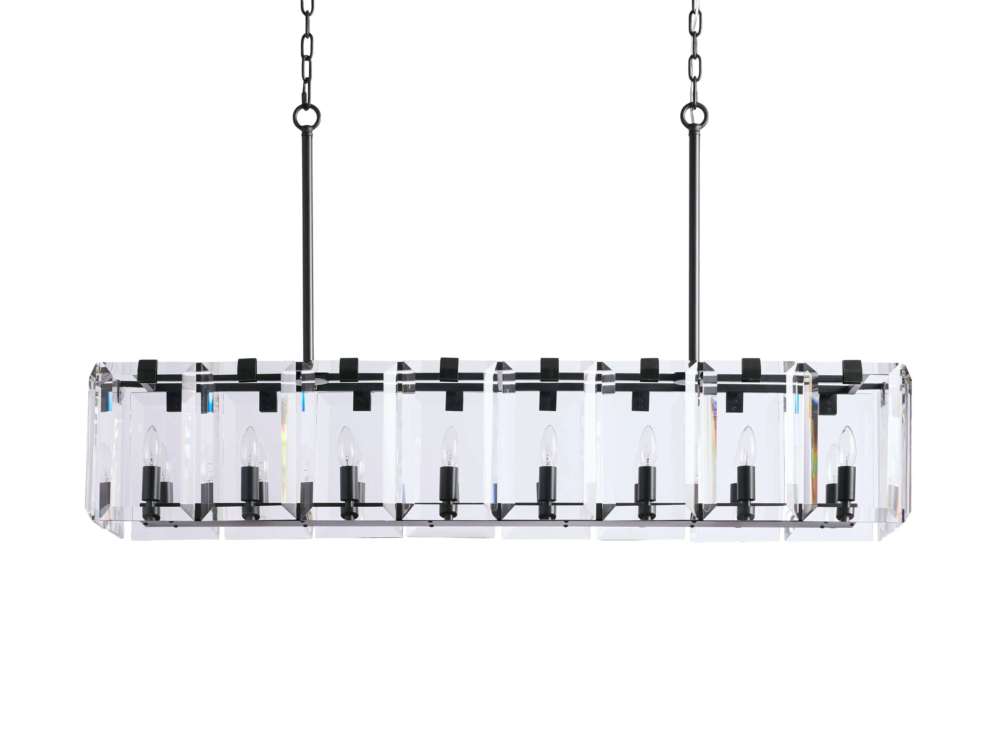 Amaya Luxe Crystal Rectangular Chandelier - Image 20