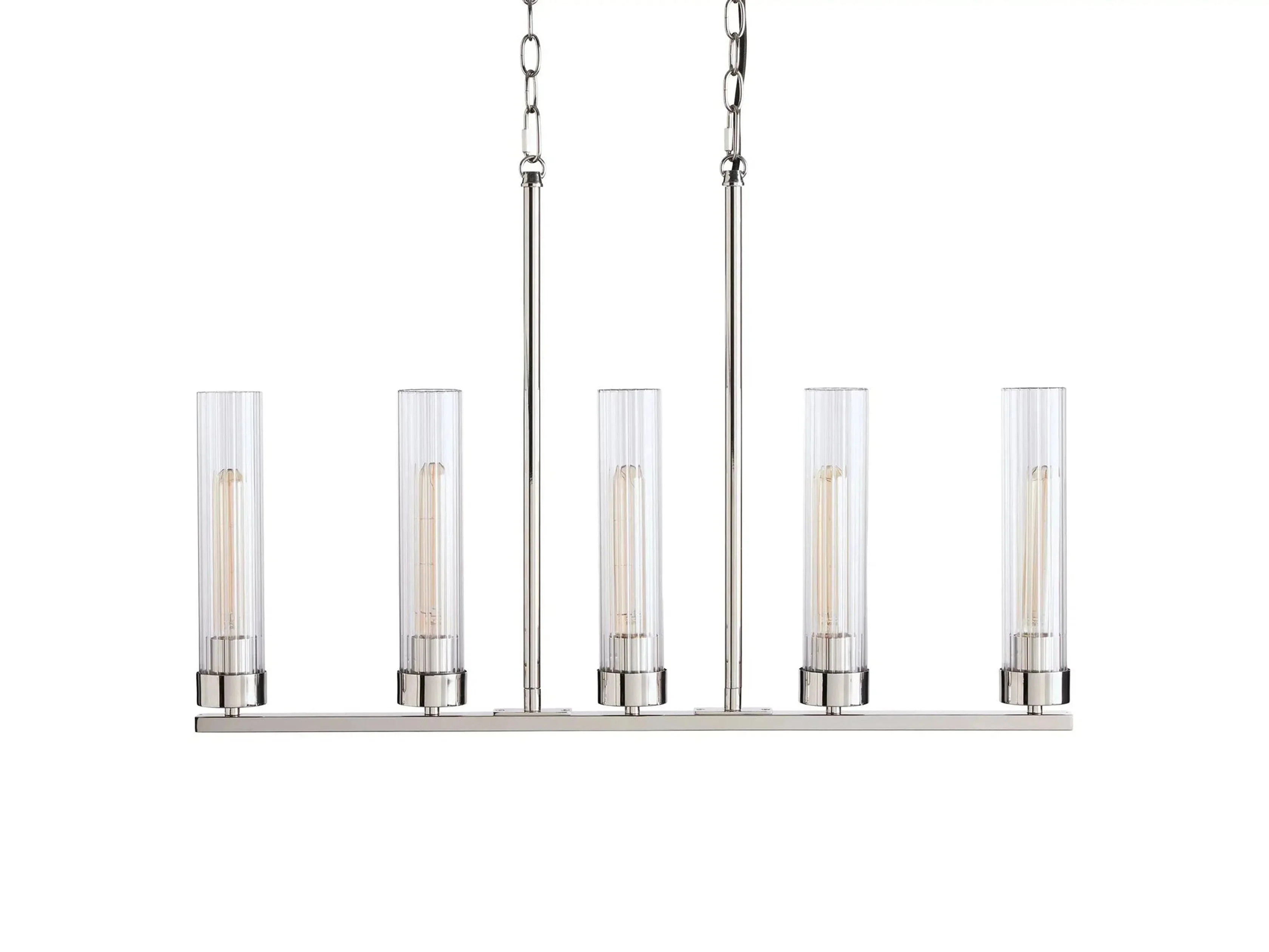 Andreas Modern Glass Linear Chandelier - Image 16