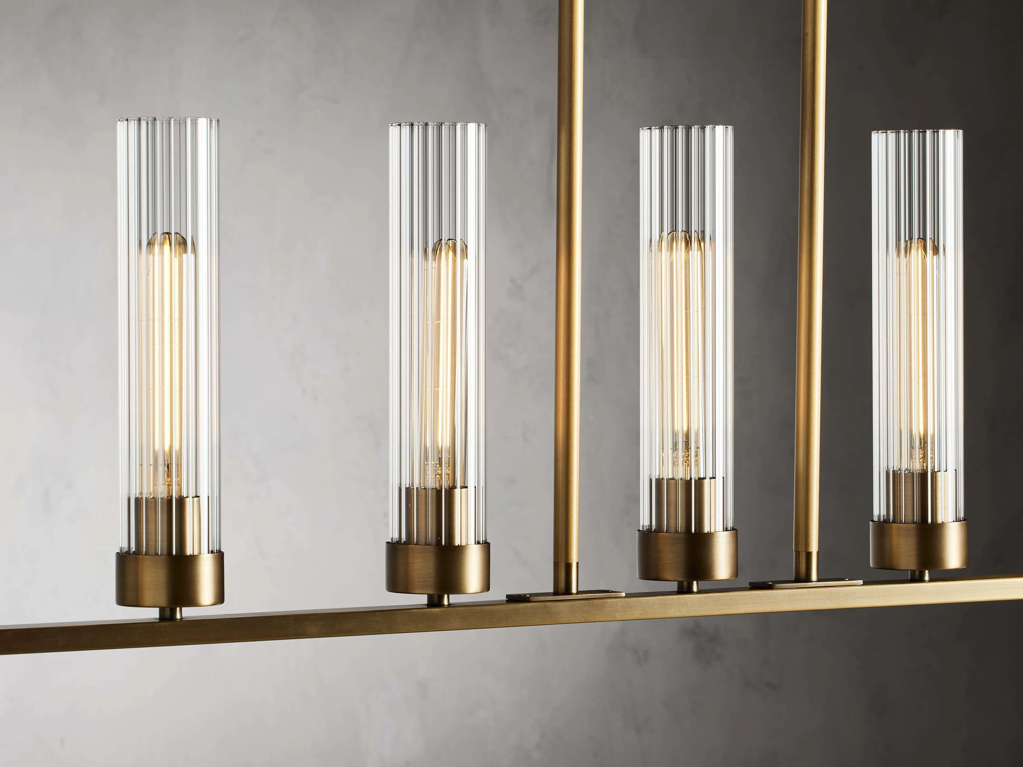 Andreas Modern Glass Linear Chandelier - Image 19