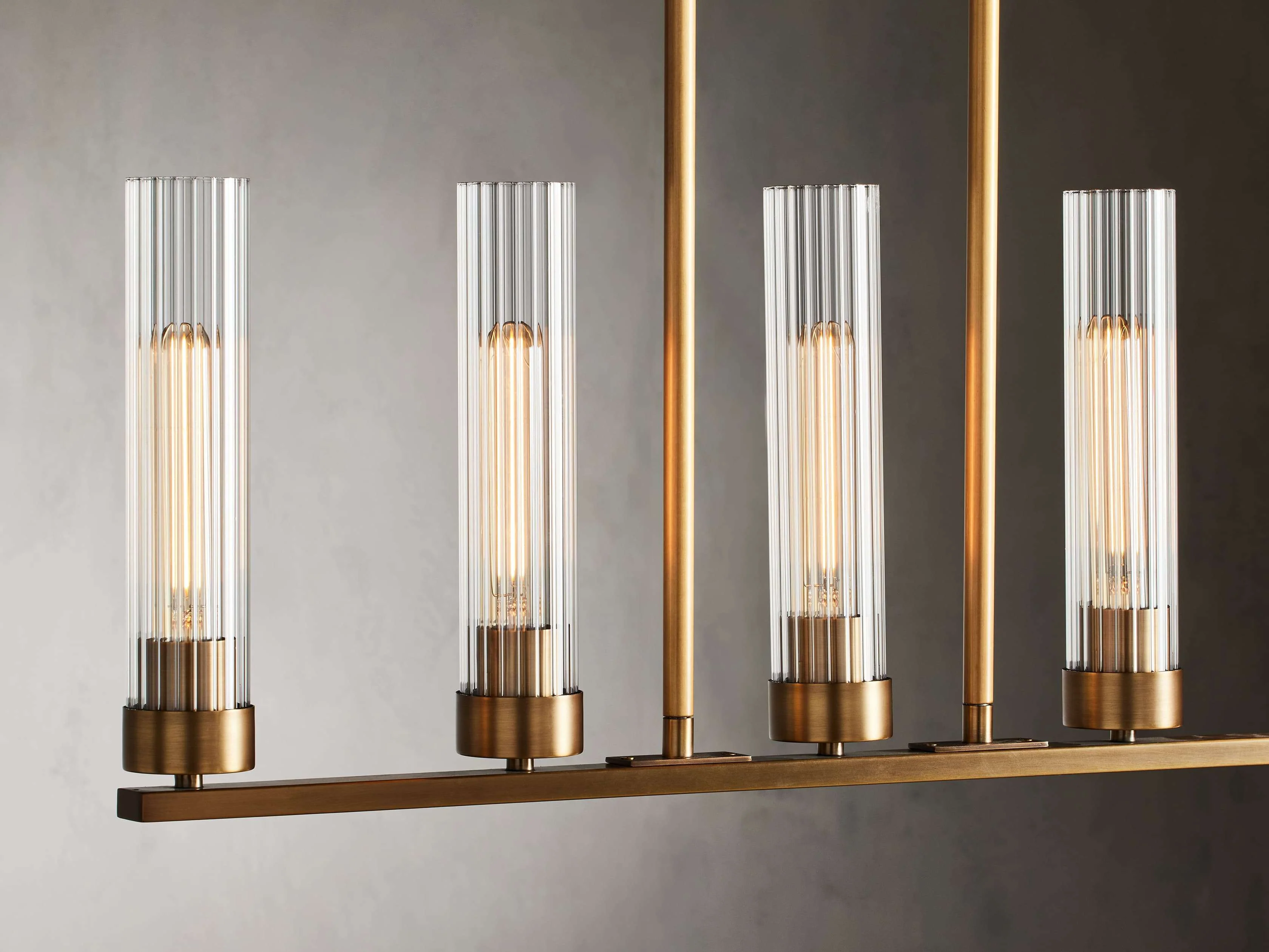 Andreas Modern Glass Linear Chandelier - Image 4