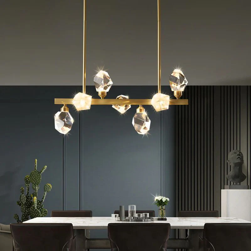 Angle Faceted Crystal Linear Chandelier - Image 14