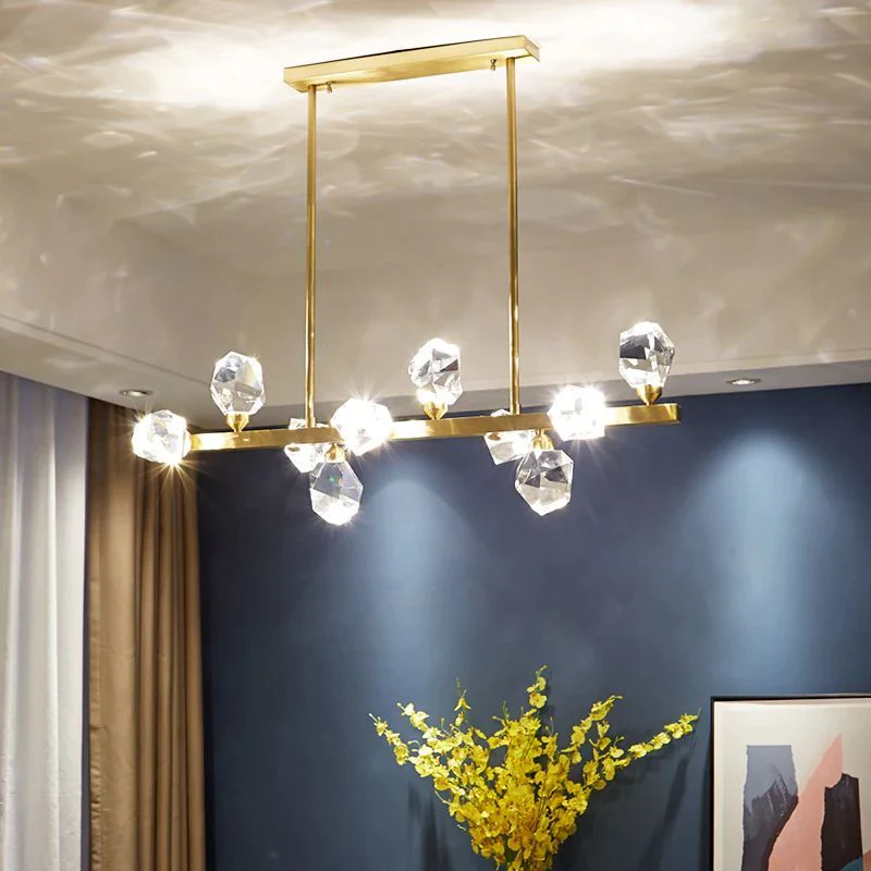 Angle Faceted Crystal Linear Chandelier - Image 16