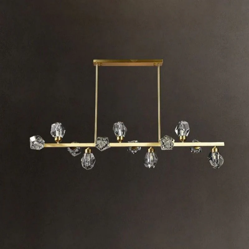 Angle Faceted Crystal Linear Chandelier - Image 5
