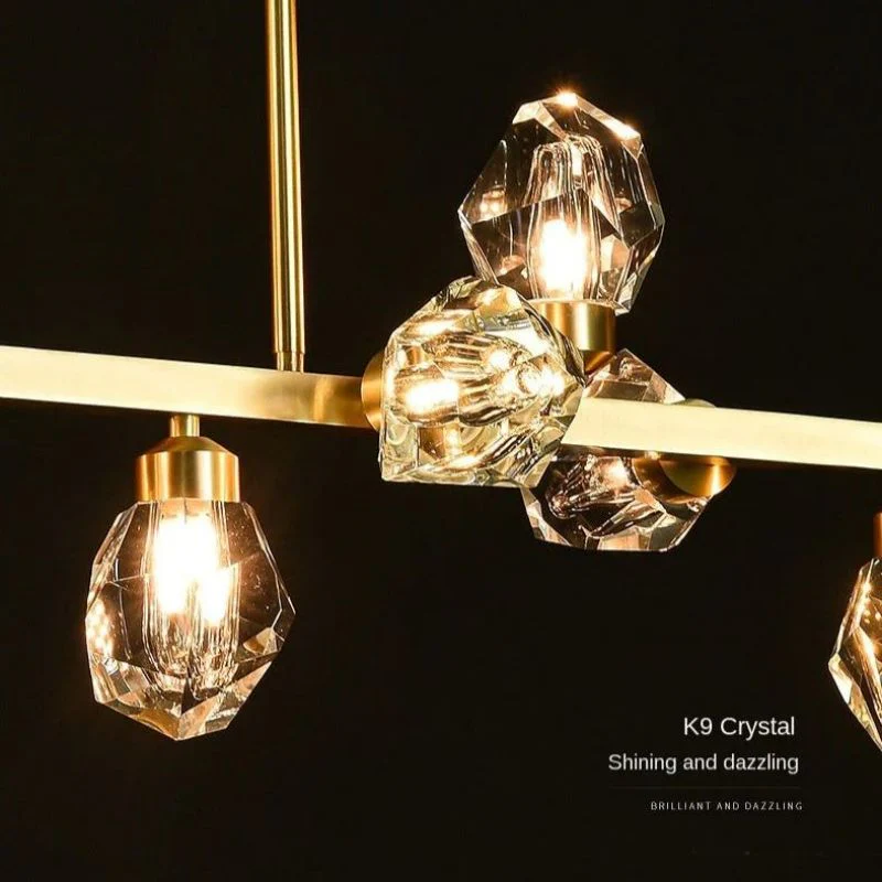 Angle Faceted Crystal Linear Chandelier - Image 8