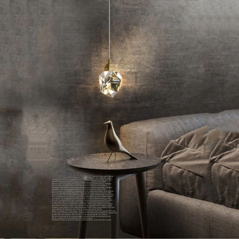 Angle Faceted Crystal Pendant Light - Image 4