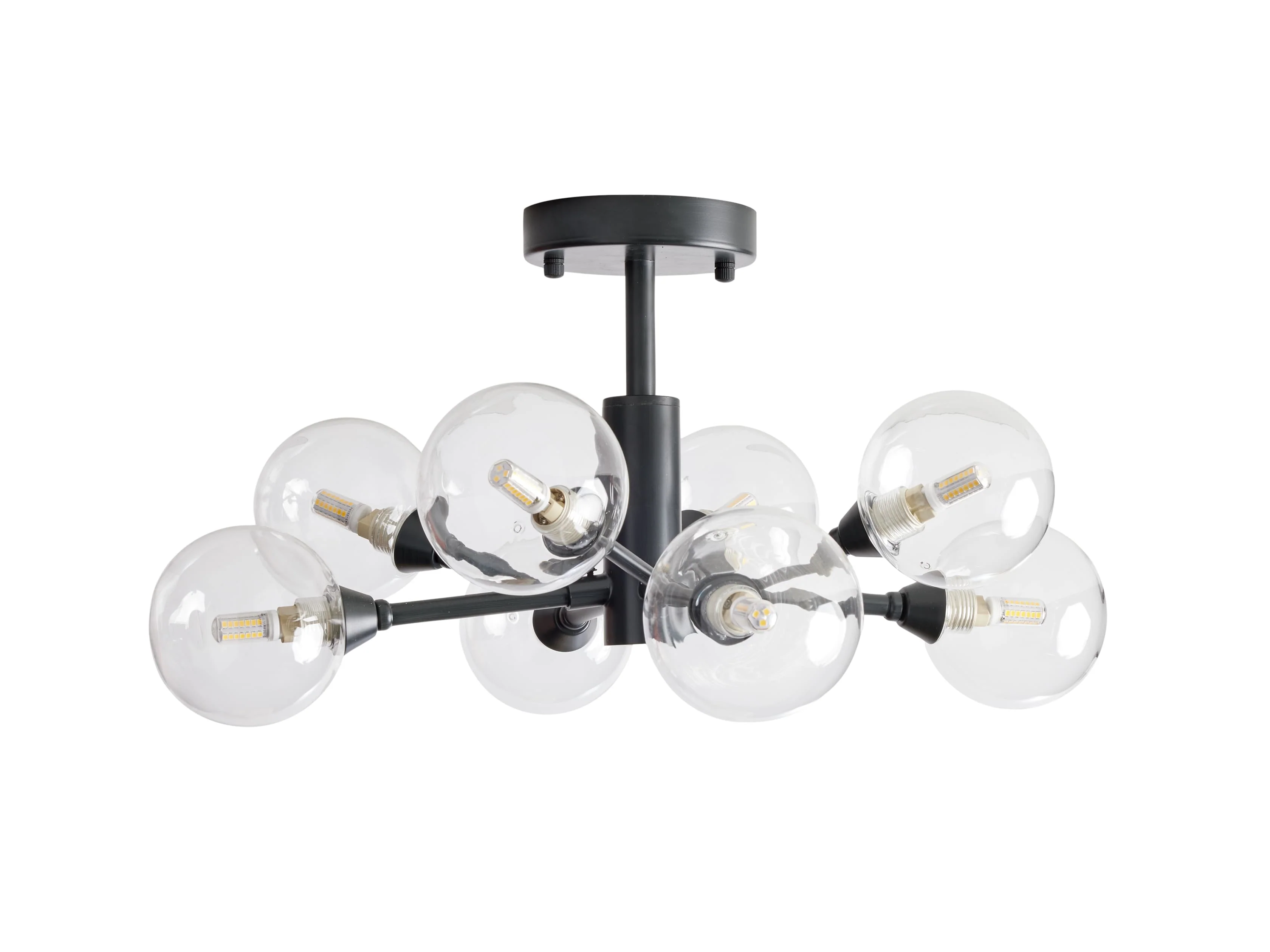 Apollo Modern Glass Ball Flush Mount - Image 6