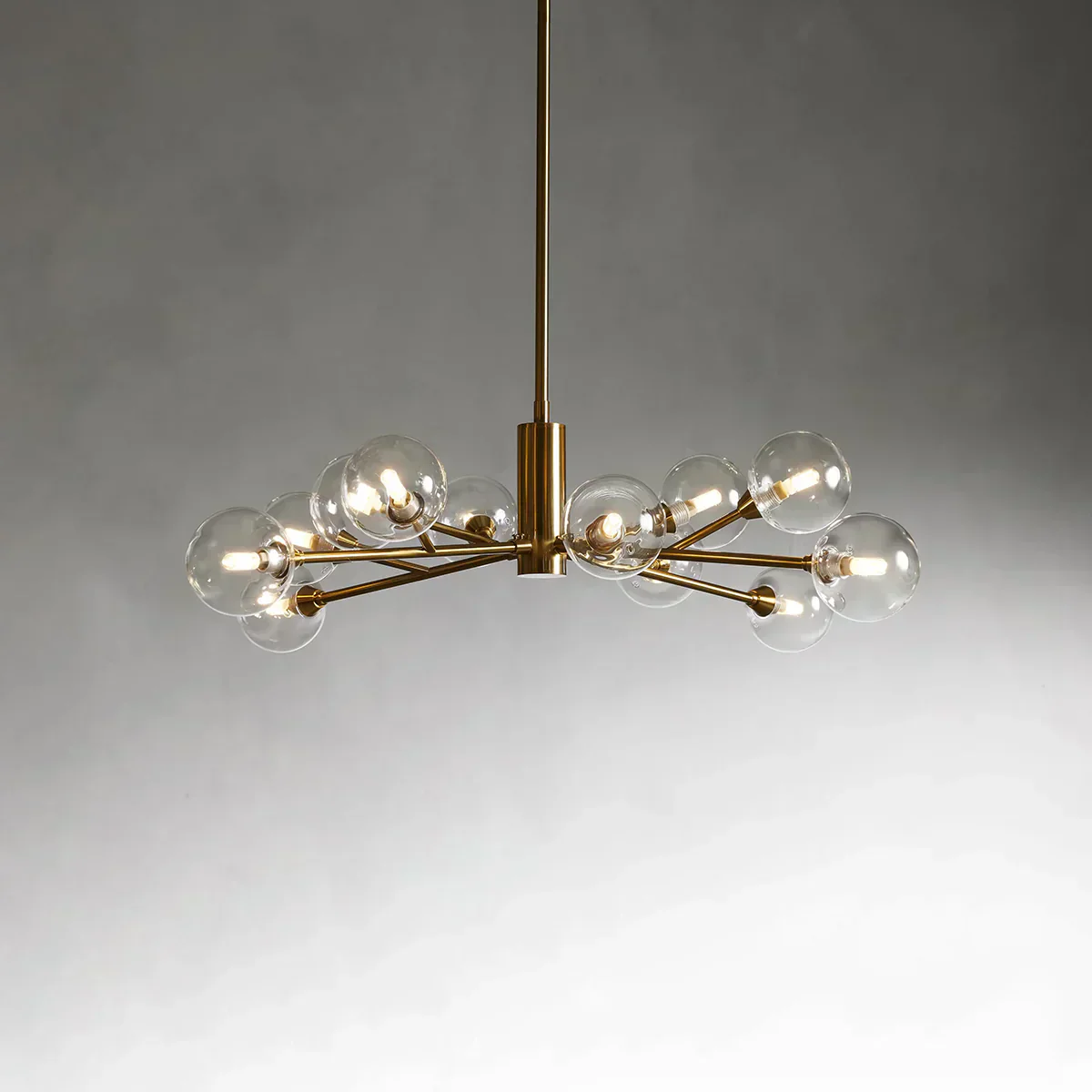 Apollo Modern Glass Ball Round Chandelier - Image 2