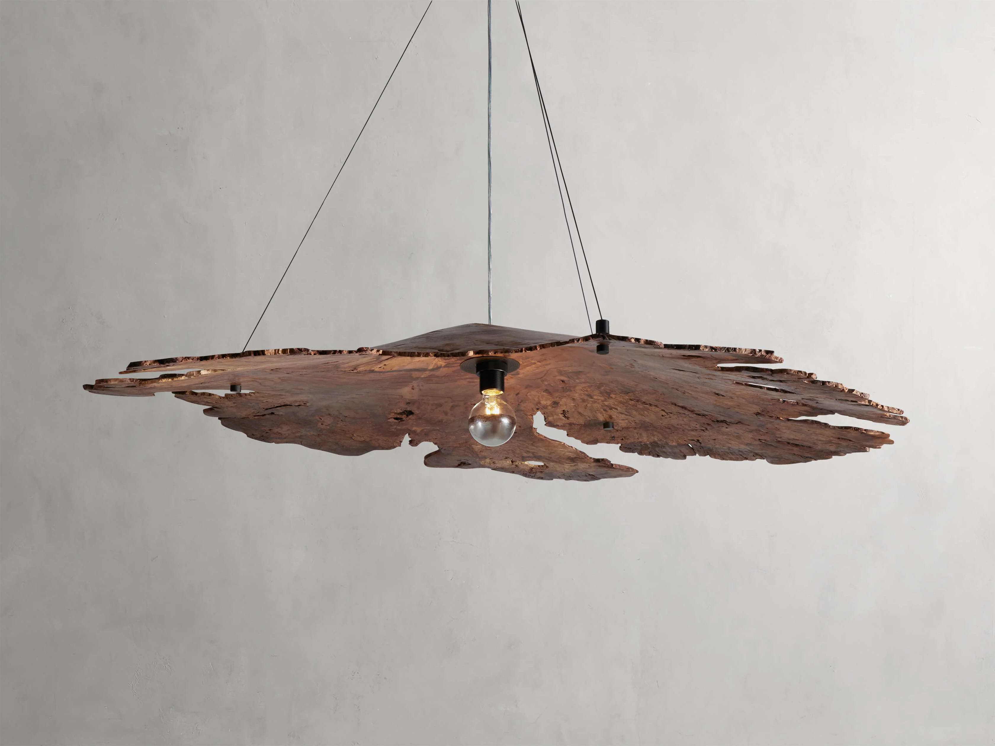 Arruga Natural Wood Dome Chandelier - Image 9
