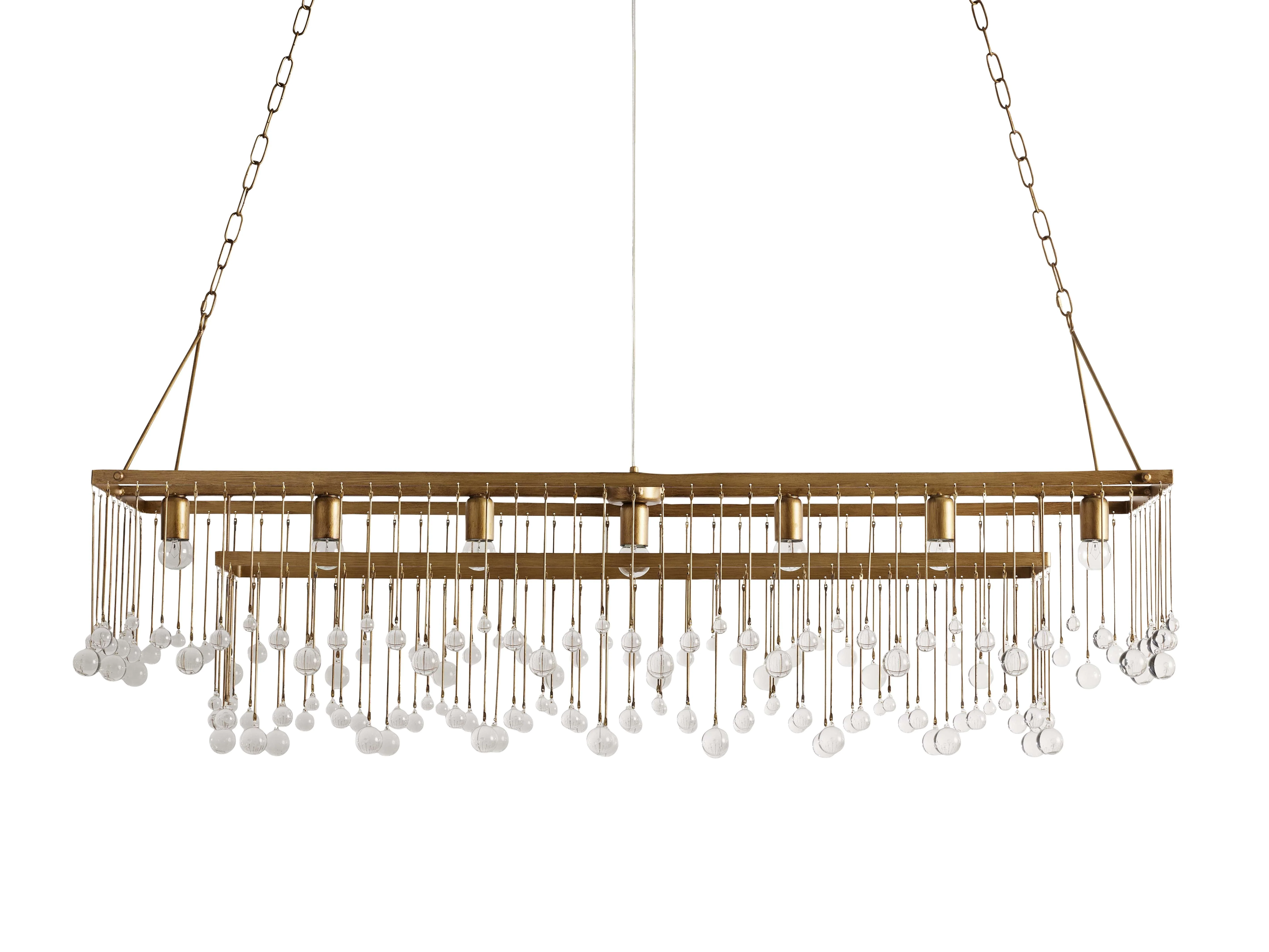 Aubrey Crystal Ball Rectangular Chandelier - Image 24