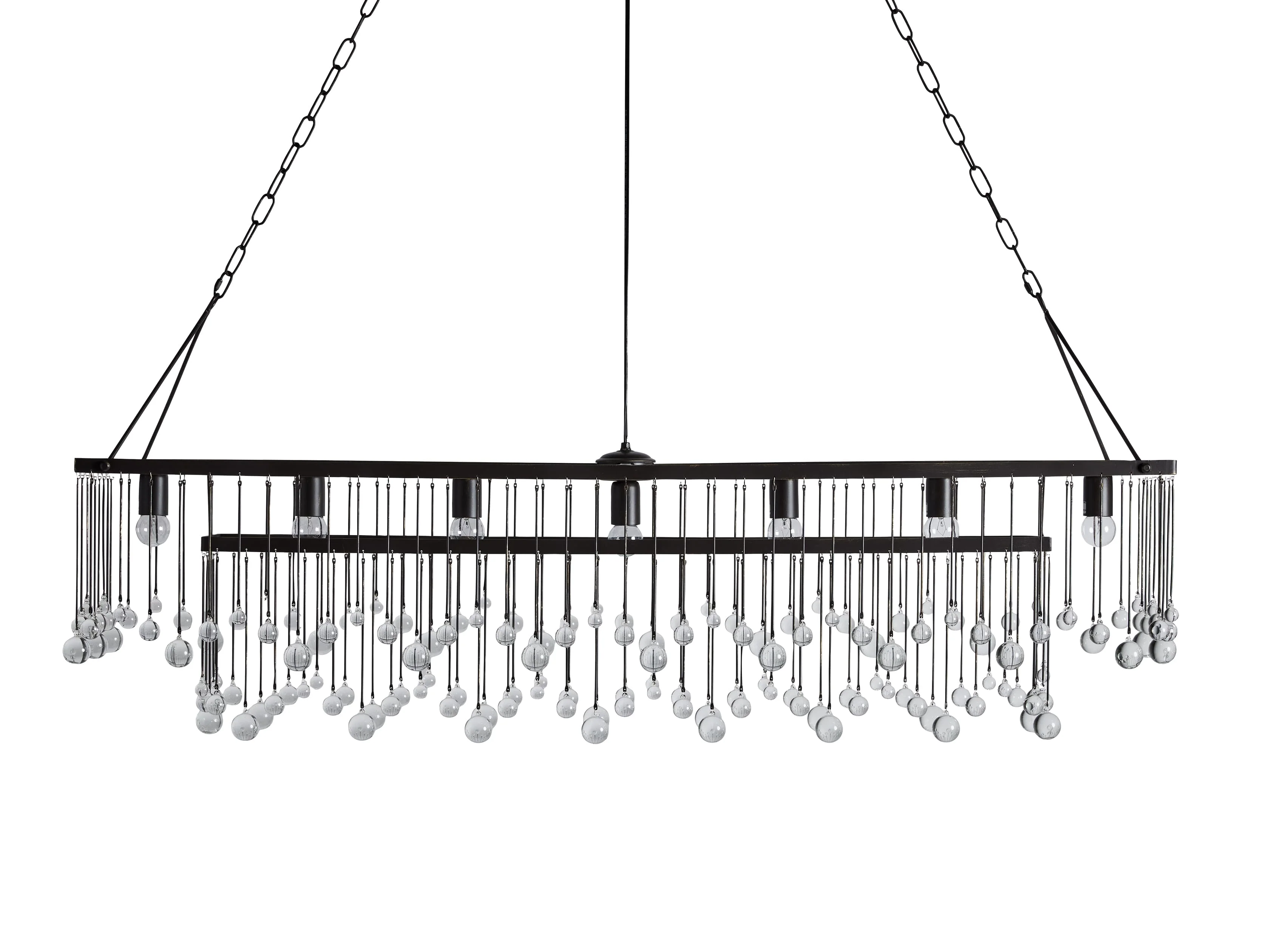 Aubrey Crystal Ball Rectangular Chandelier - Image 29