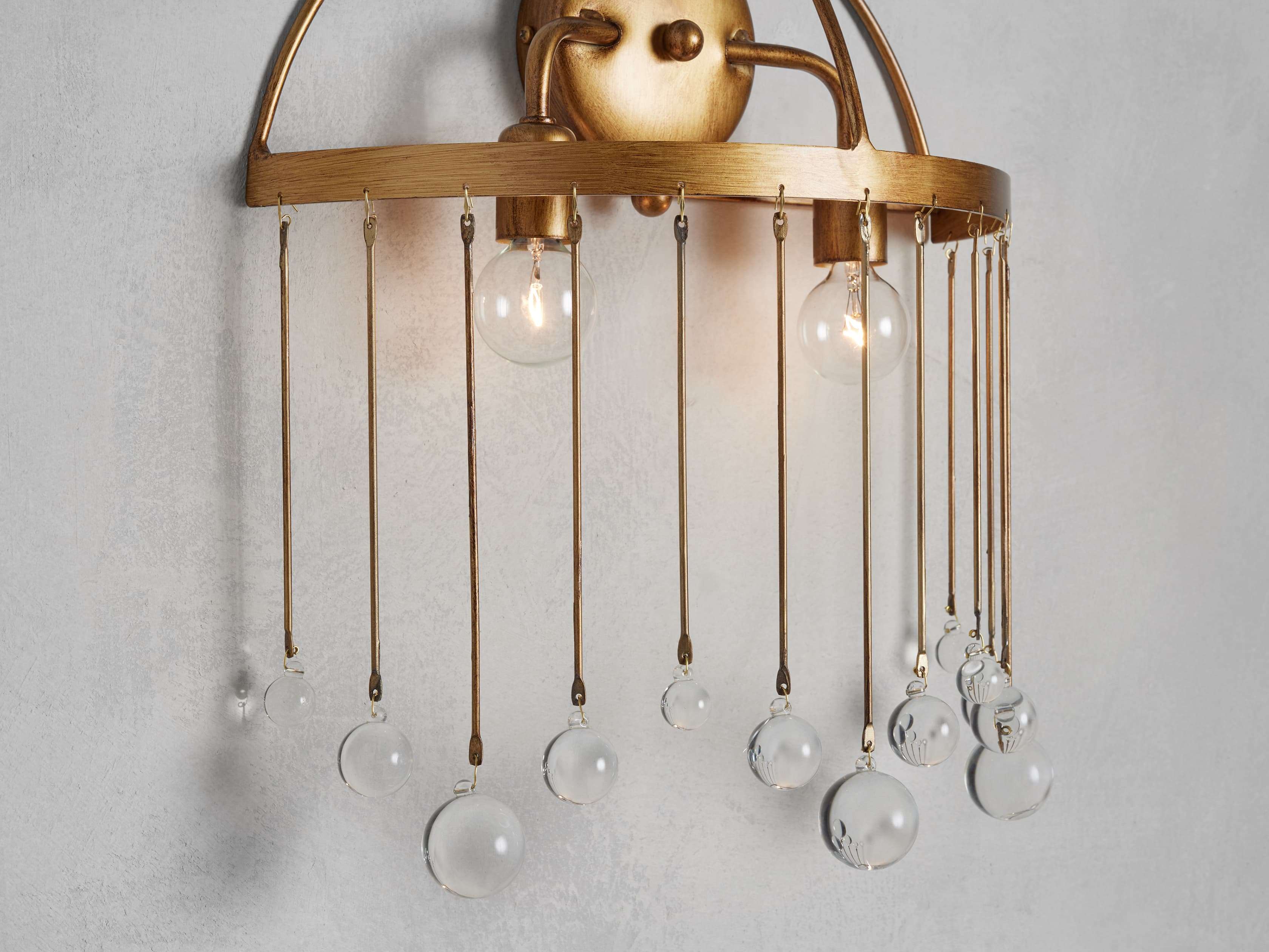 Aubrey Crystal Ball Wall Sconce - Image 3