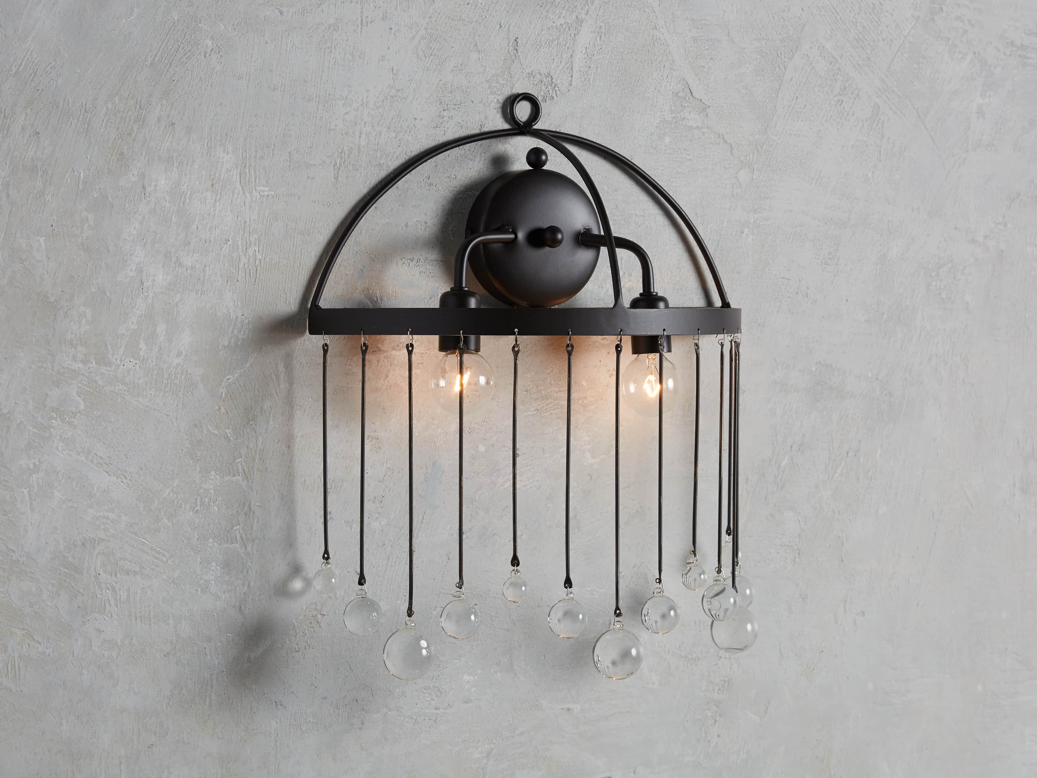 Aubrey Crystal Ball Wall Sconce - Image 5