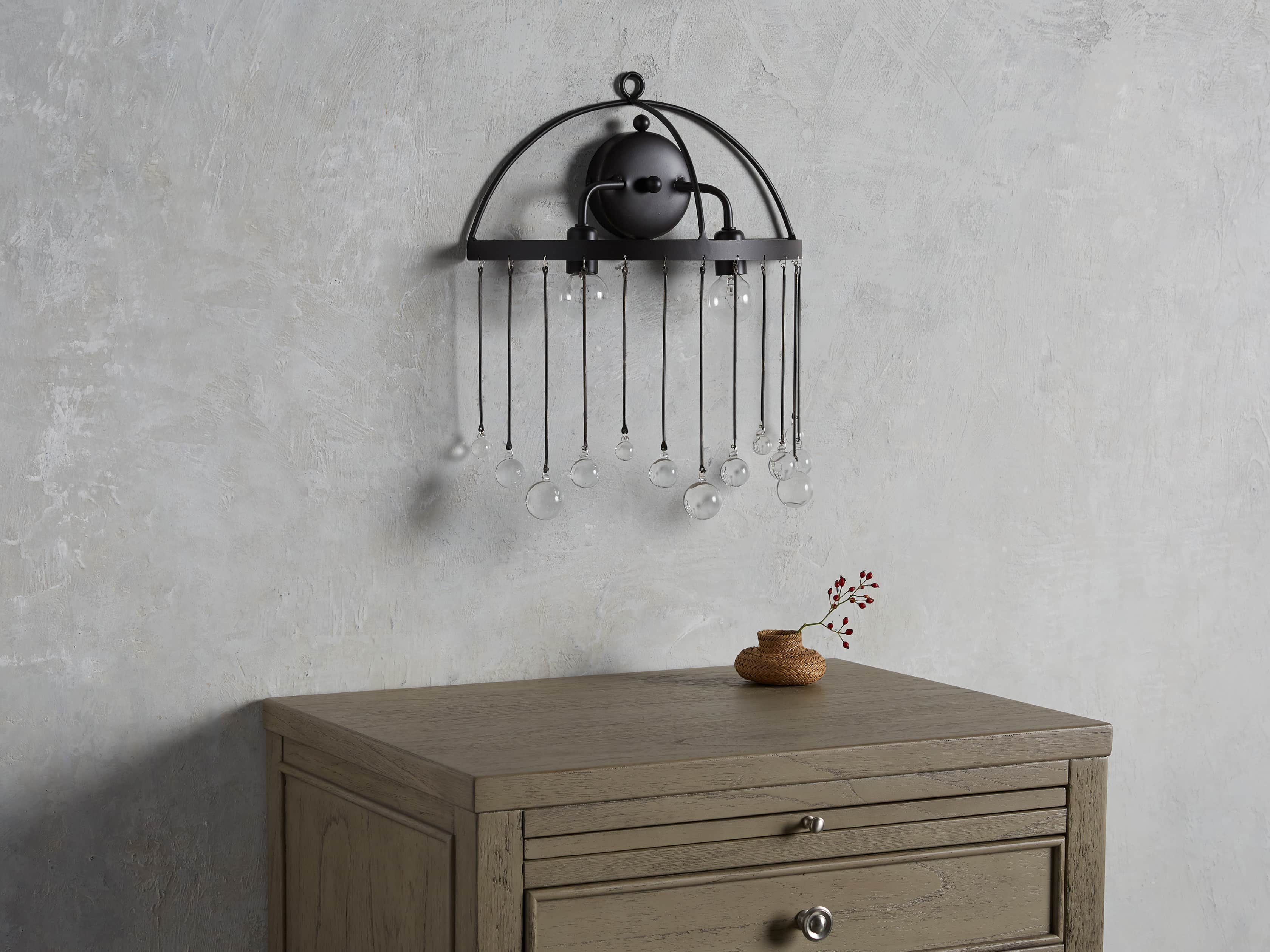 Aubrey Crystal Ball Wall Sconce - Image 9