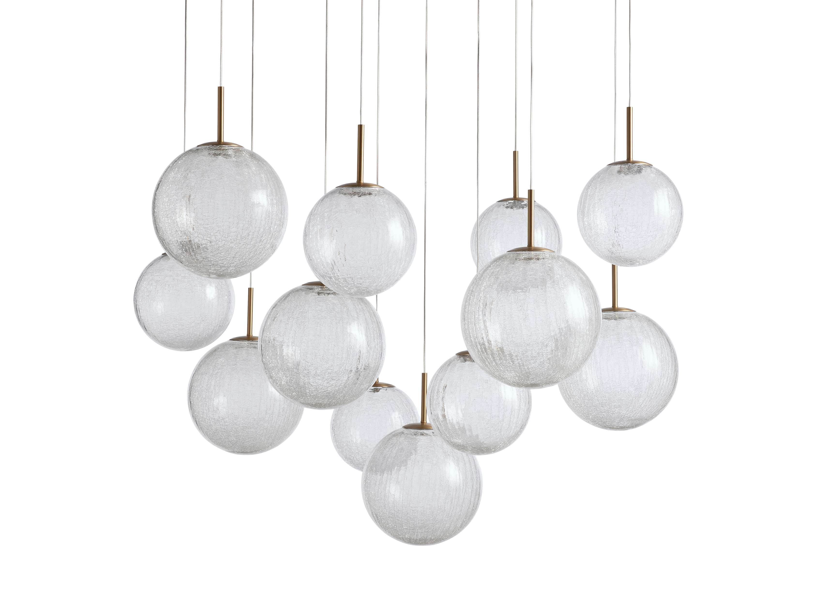 Casen Modern Satin Crystal Round Chandelier - Image 35