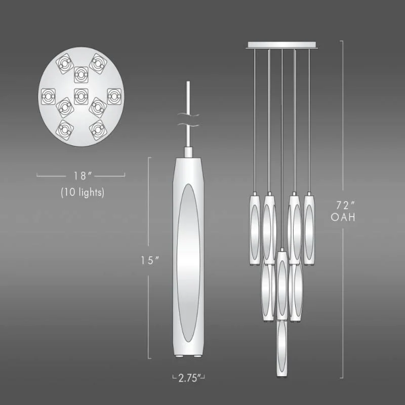 Chartier Precision Crystal Round Chandelier - Image 4