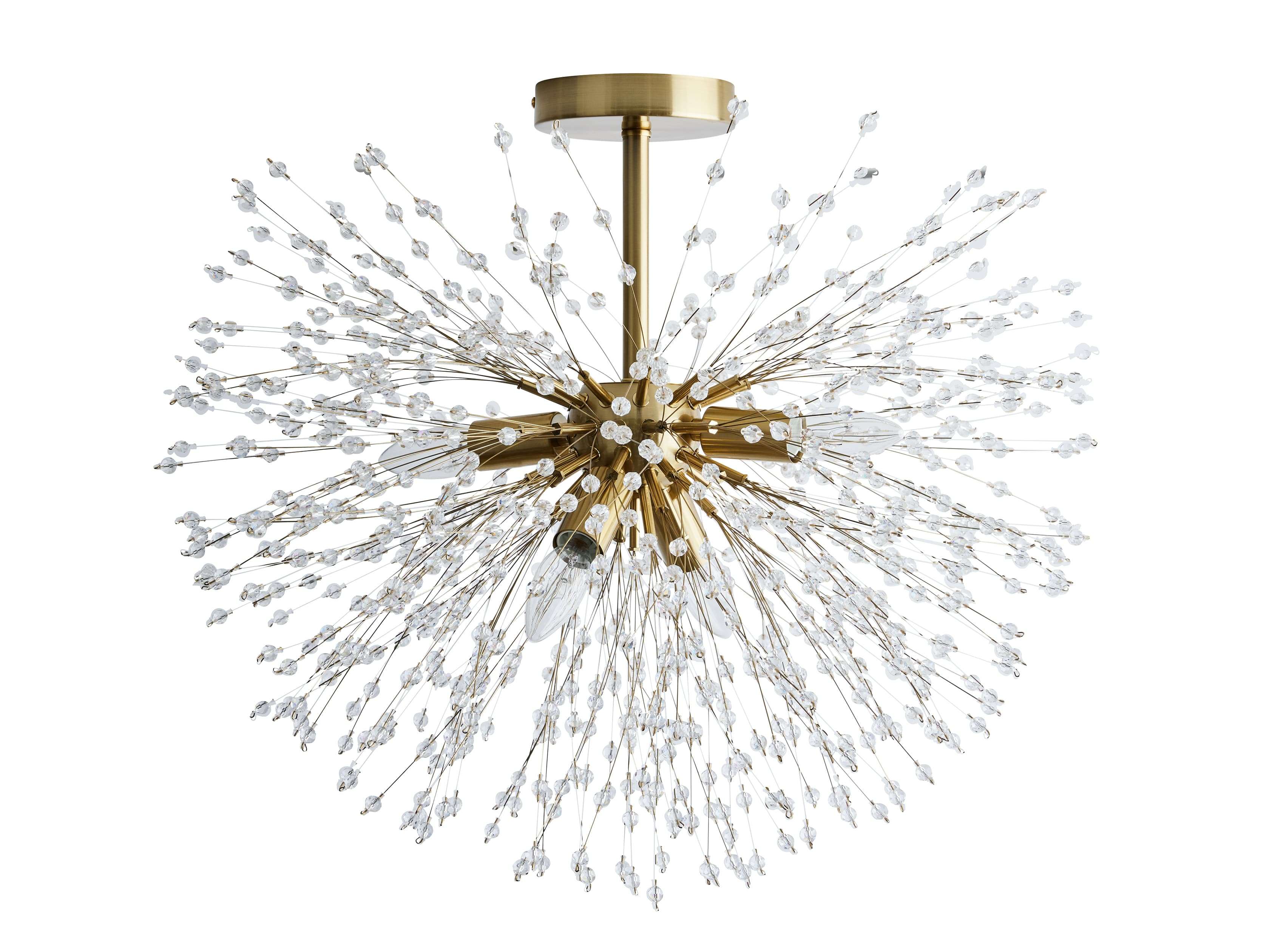 Dandelion Whimsical Crystal Flush Mount - Image 4