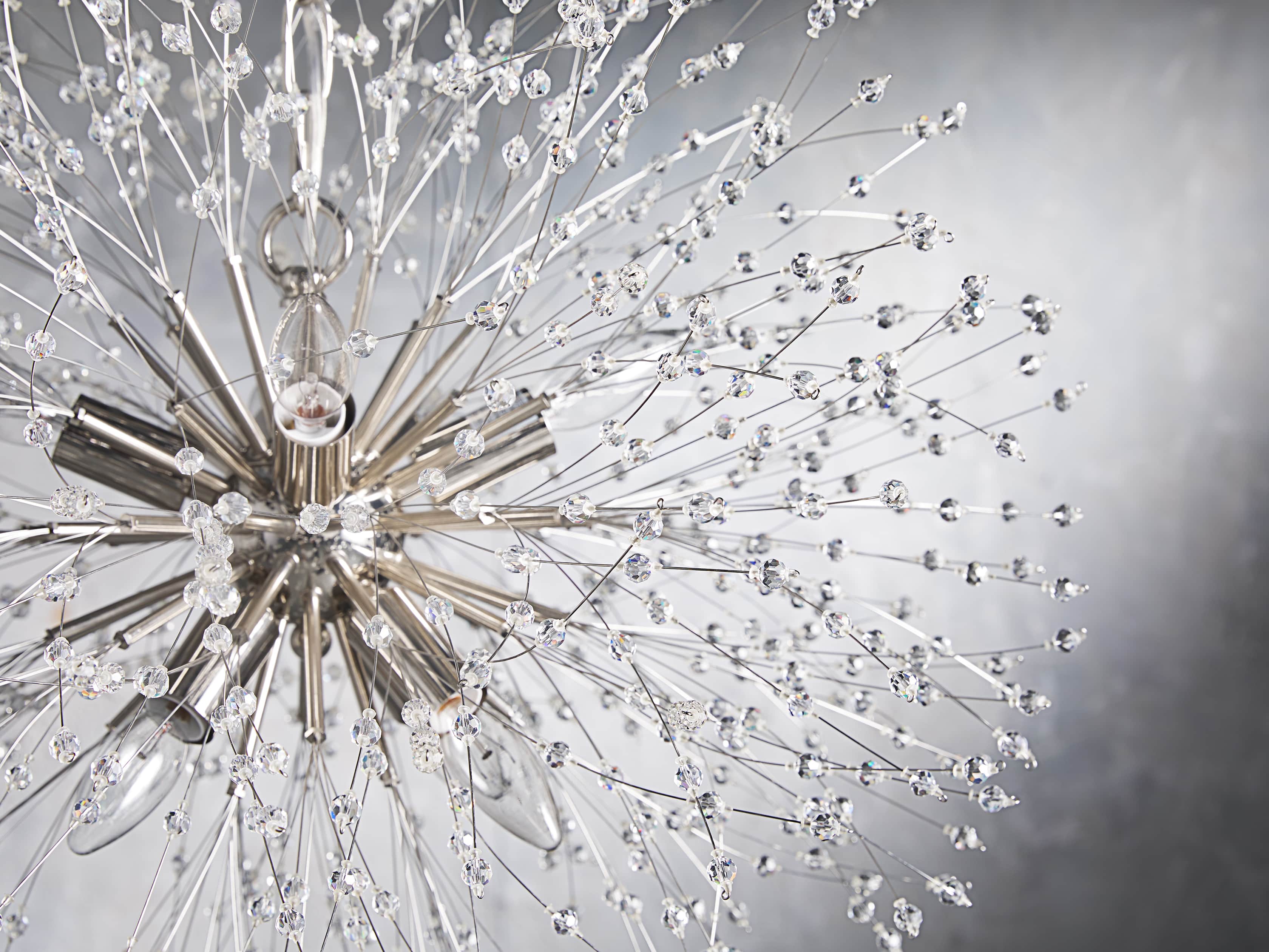 Dandelion Whimsical Crystal Round Chandelier - Image 7