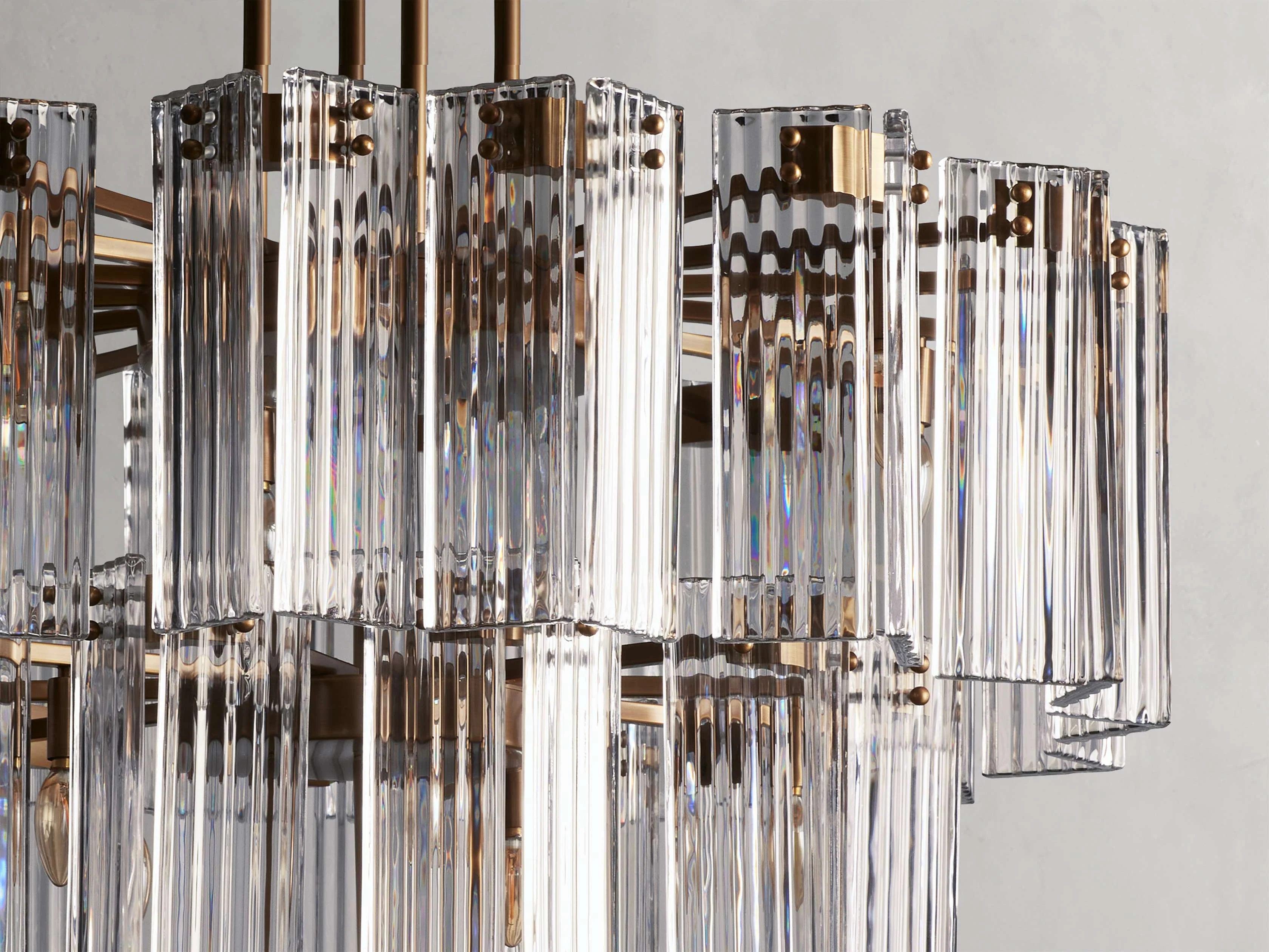 Delsie Reeded Glass Round Chandelier - Image 12