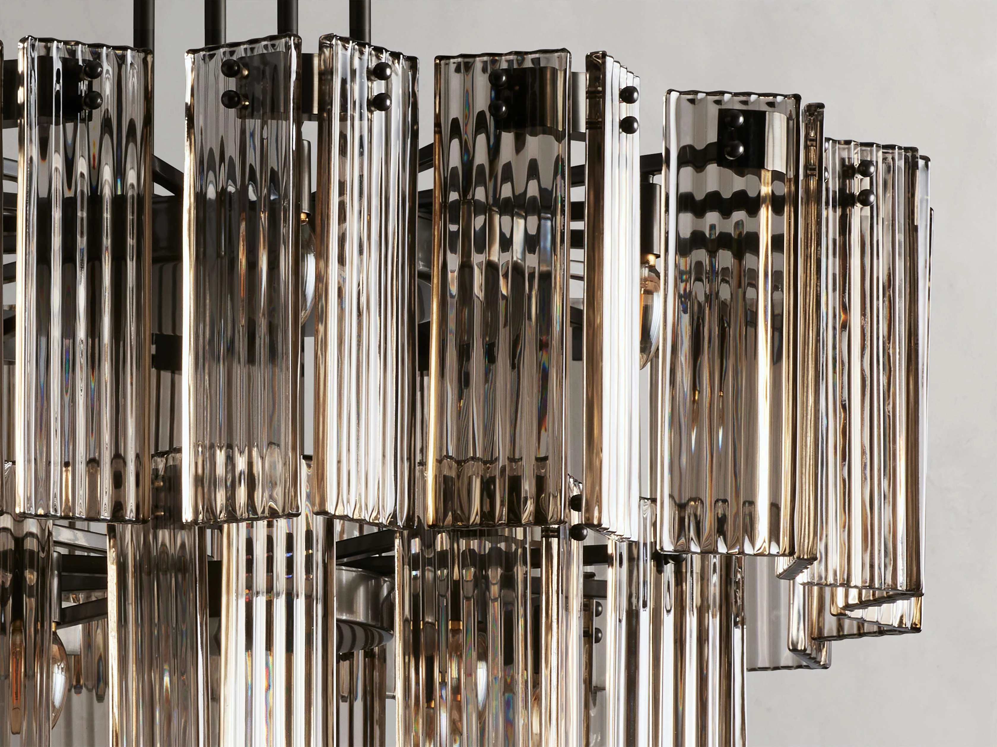 Delsie Reeded Glass Round Chandelier - Image 17