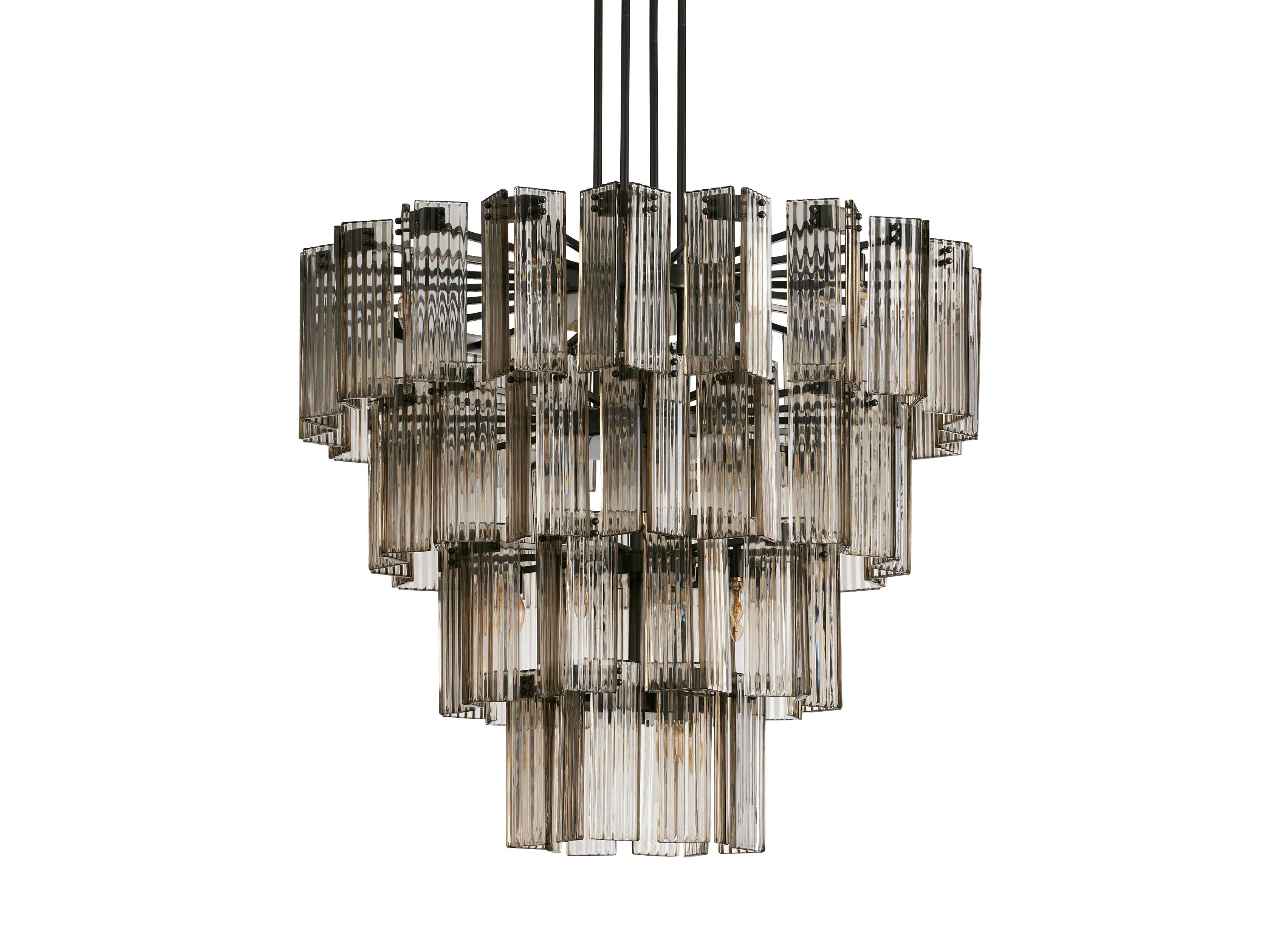 Delsie Reeded Glass Round Chandelier - Image 39