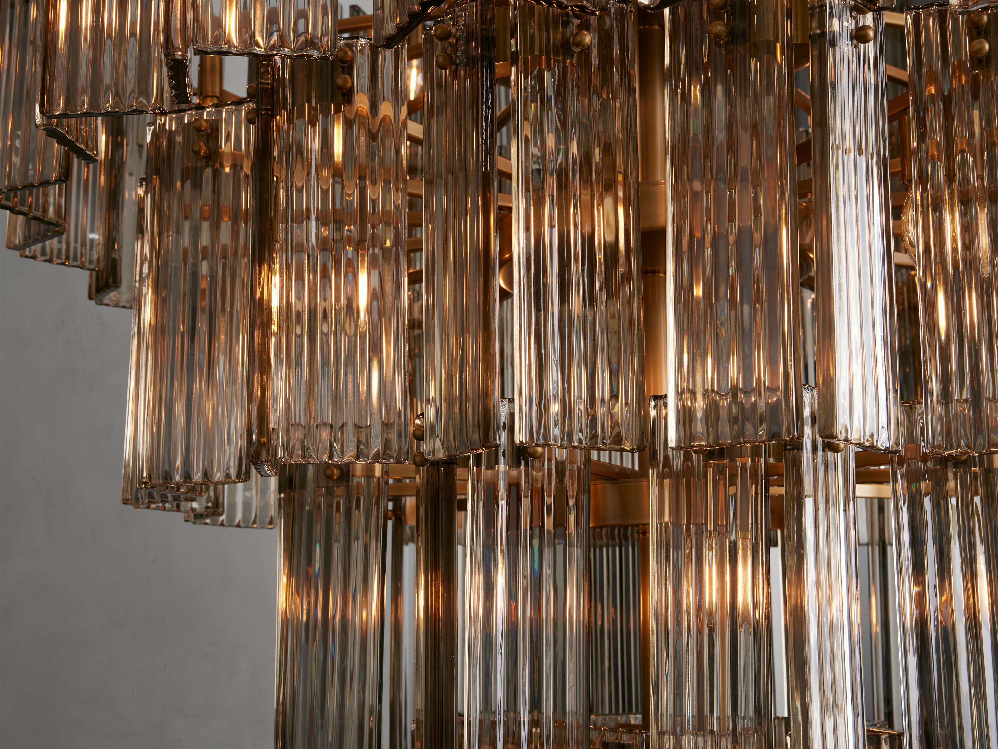 Delsie Reeded Glass Round Chandelier - Image 47