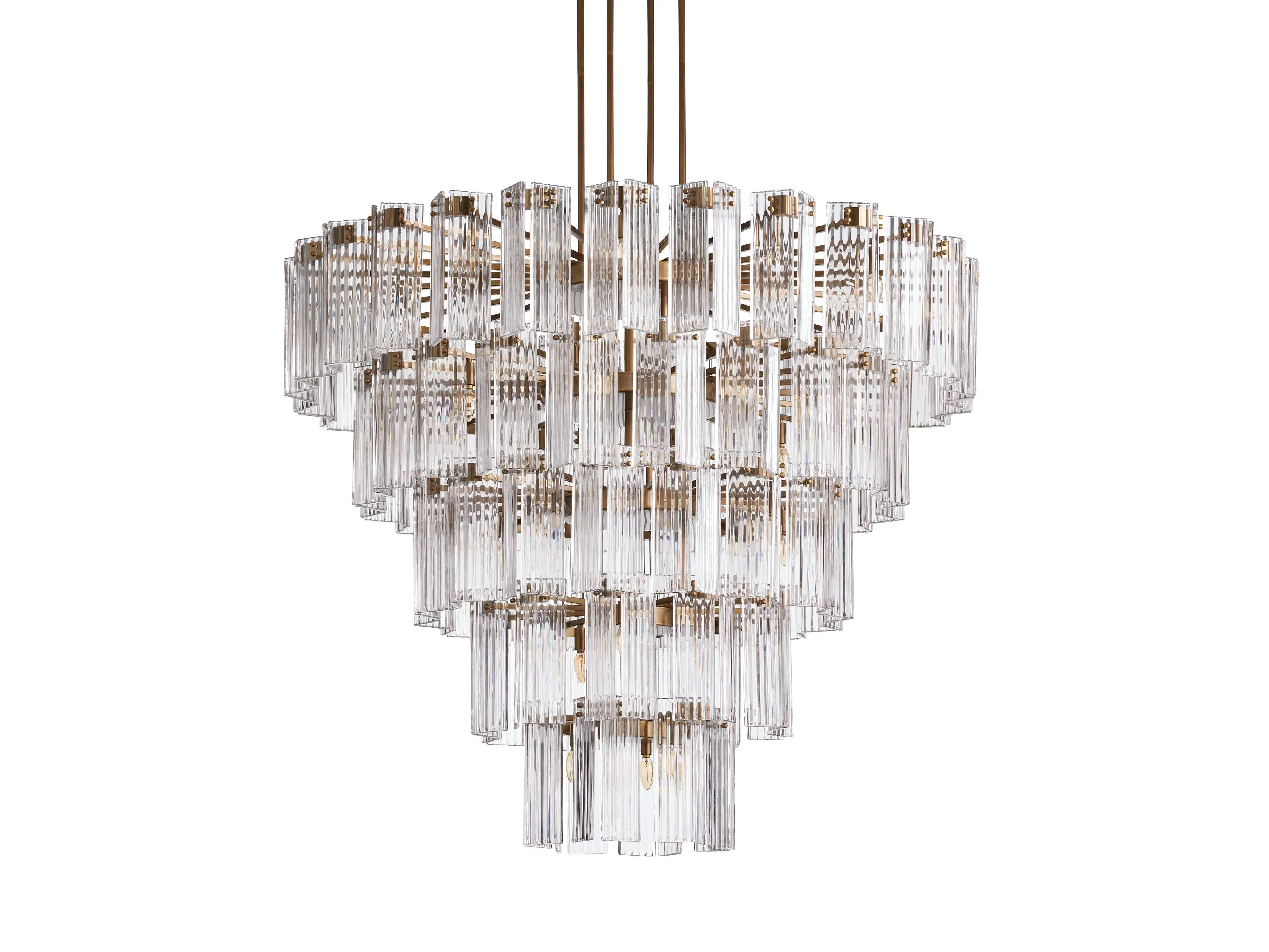 Delsie Reeded Glass Round Chandelier - Image 54