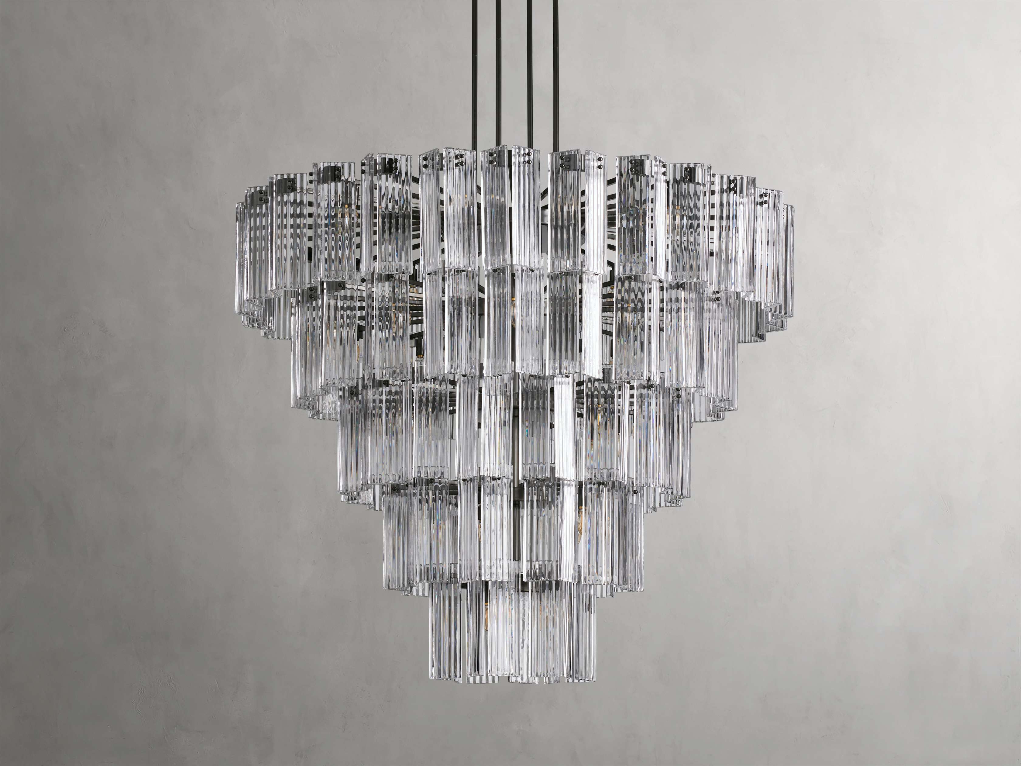 Delsie Reeded Glass Round Chandelier - Image 61