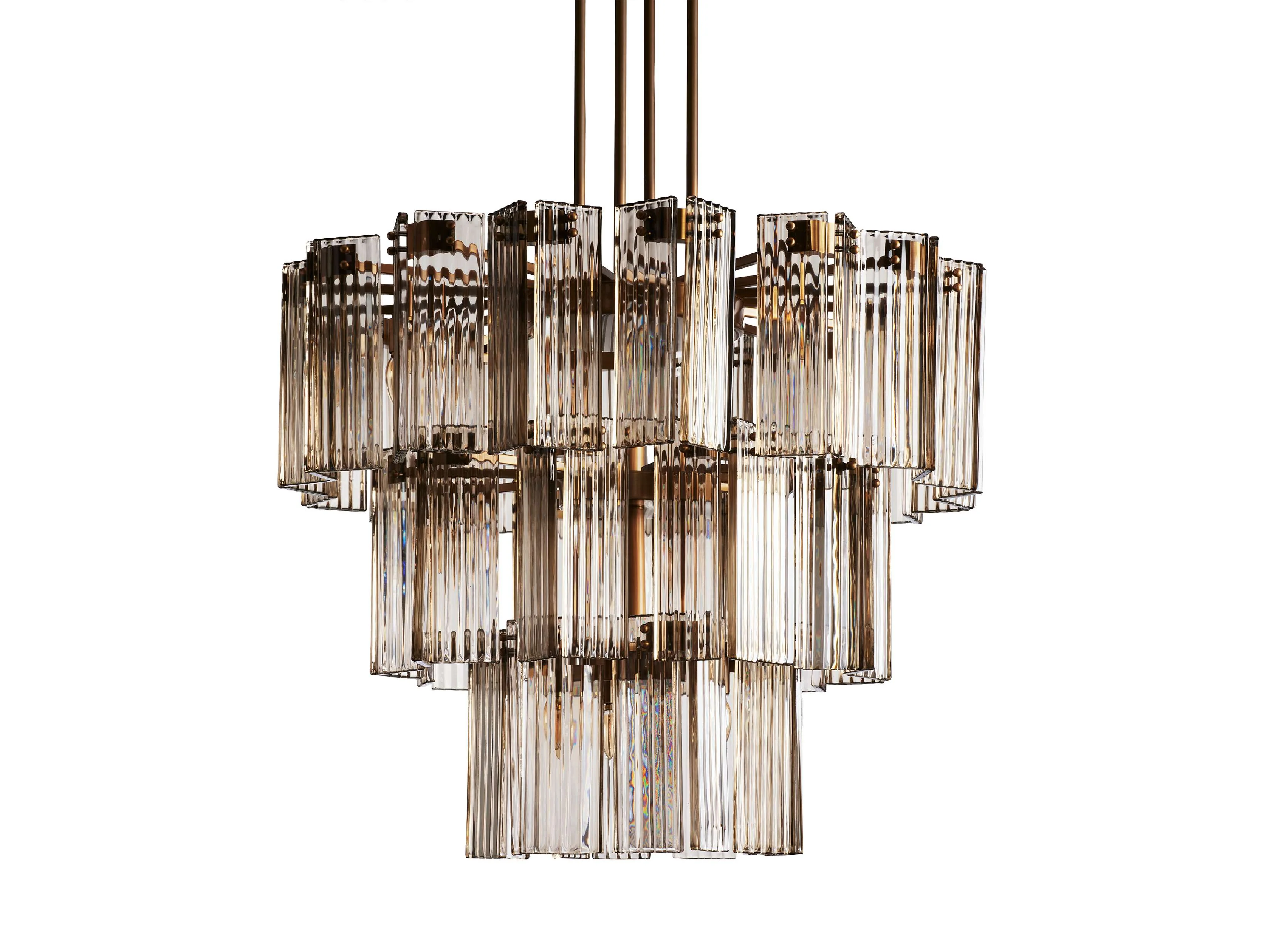 Delsie Reeded Glass Round Chandelier - Image 9