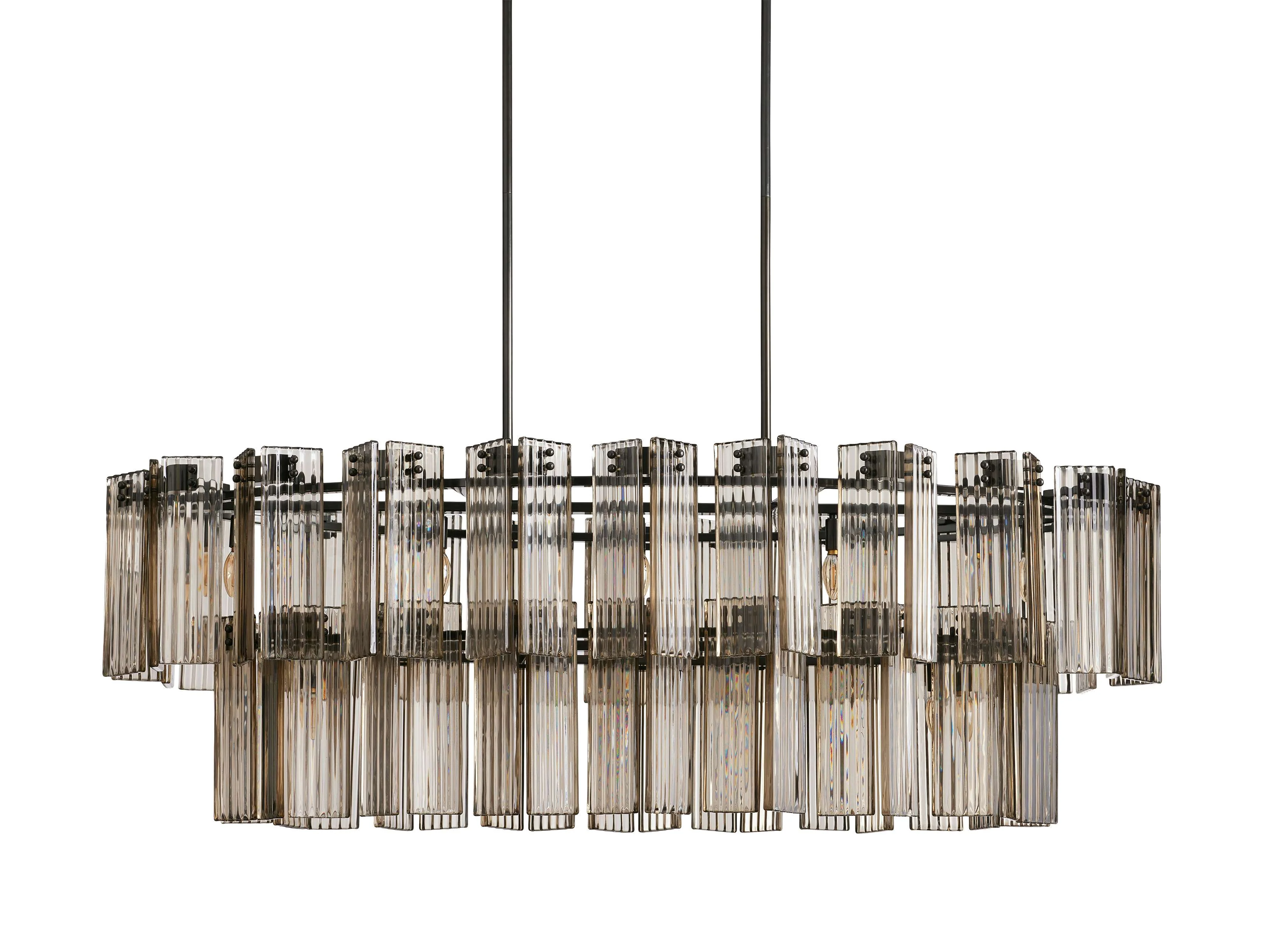 Delsie Vintage Glass Oval Chandelier - Image 39