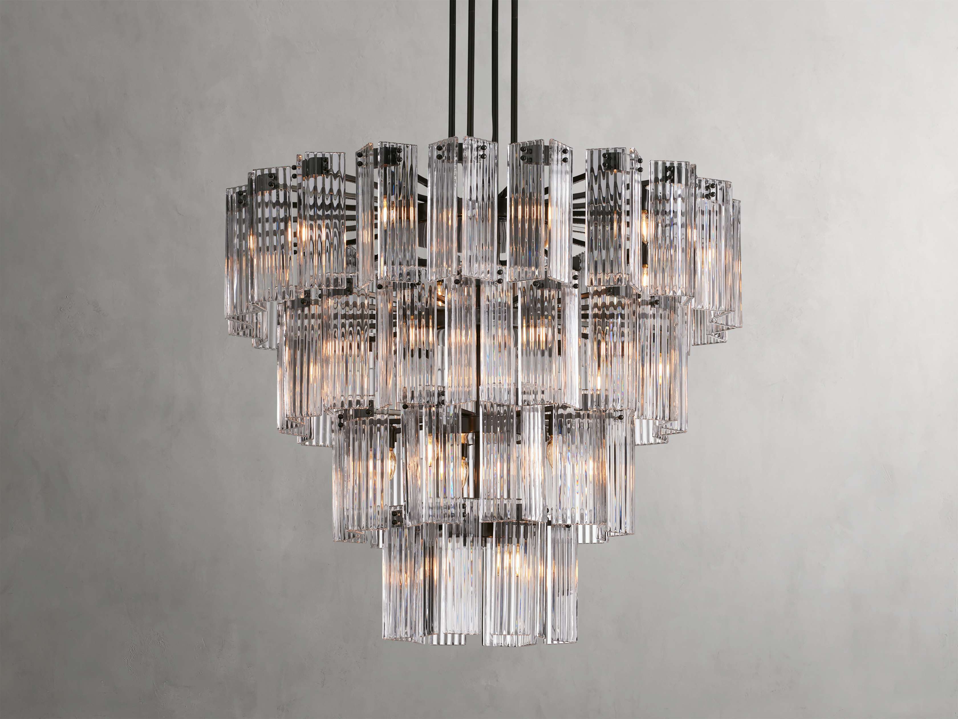 Delsie Vintage Glass Round Chandelier - Image 40