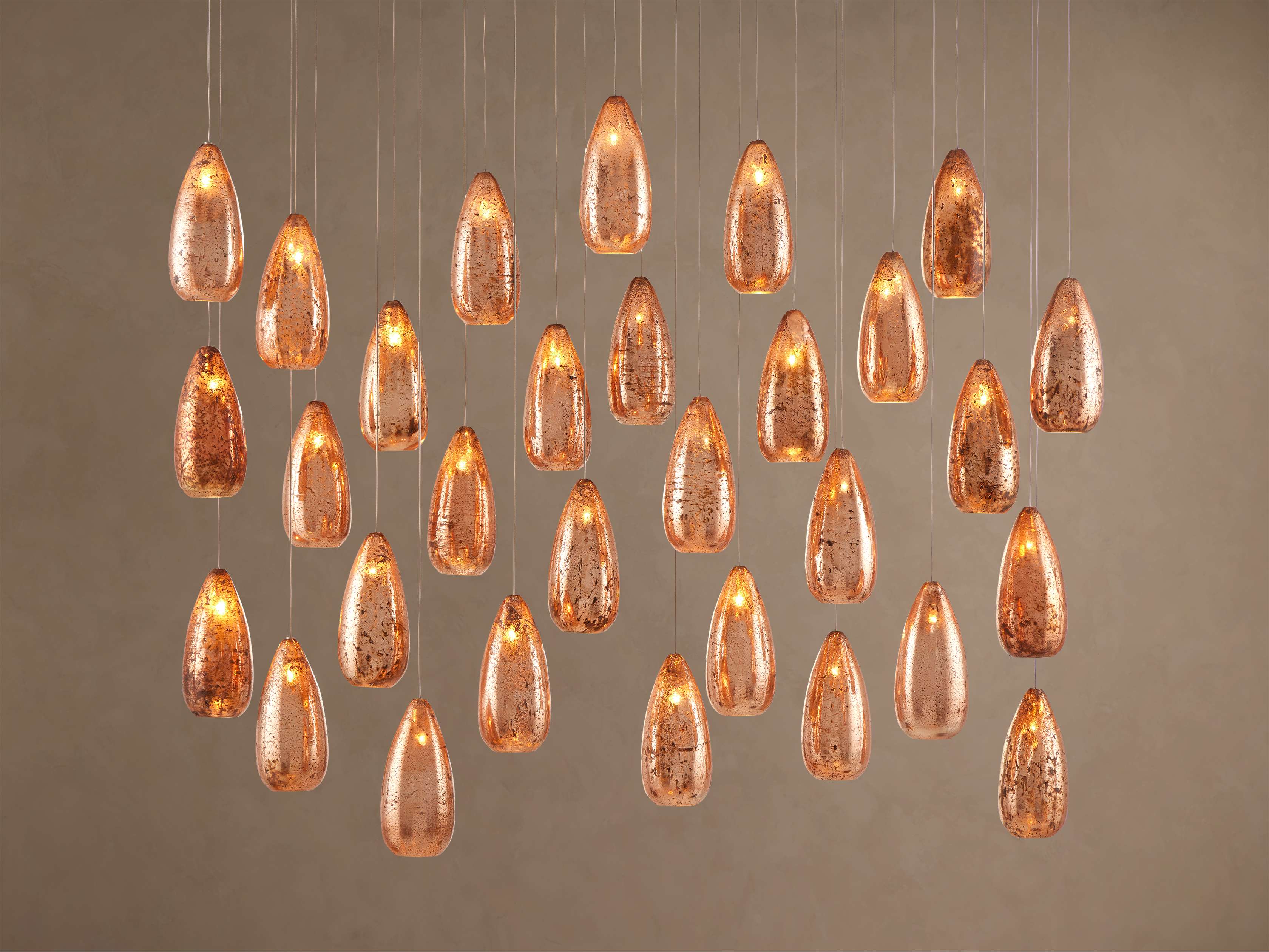 Edda Teardrop Cascade Linear Chandelier - Image 5