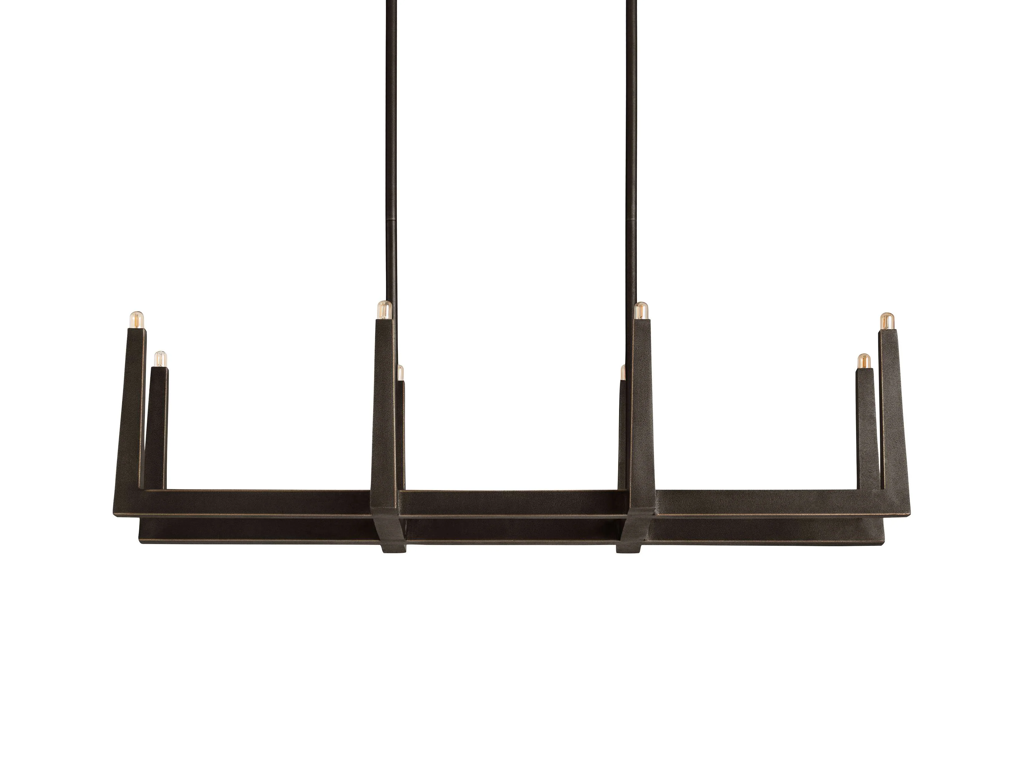 Emmet Antiqued Granular Linear Chandelier - Image 10