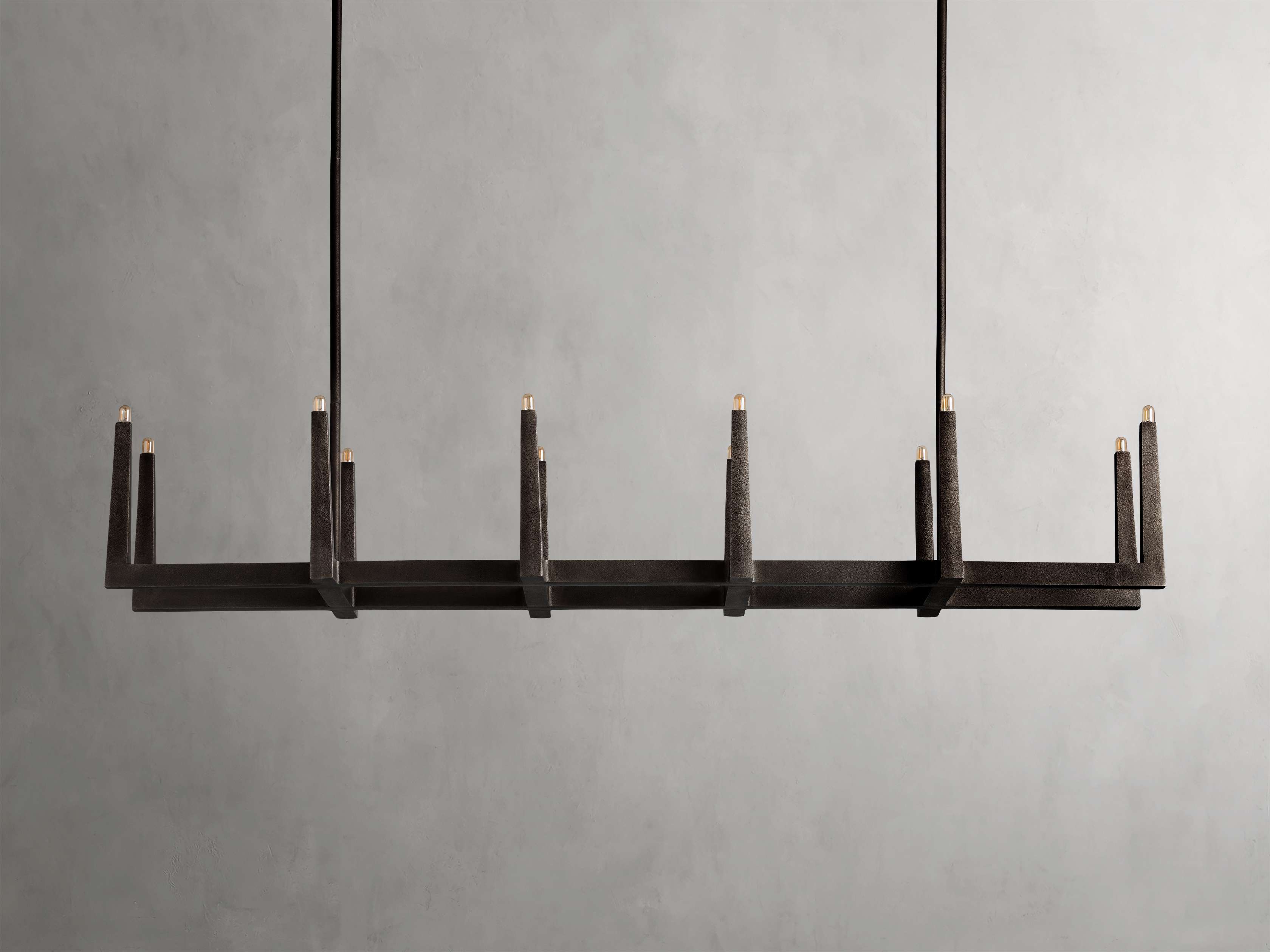 Emmet Antiqued Granular Linear Chandelier - Image 27