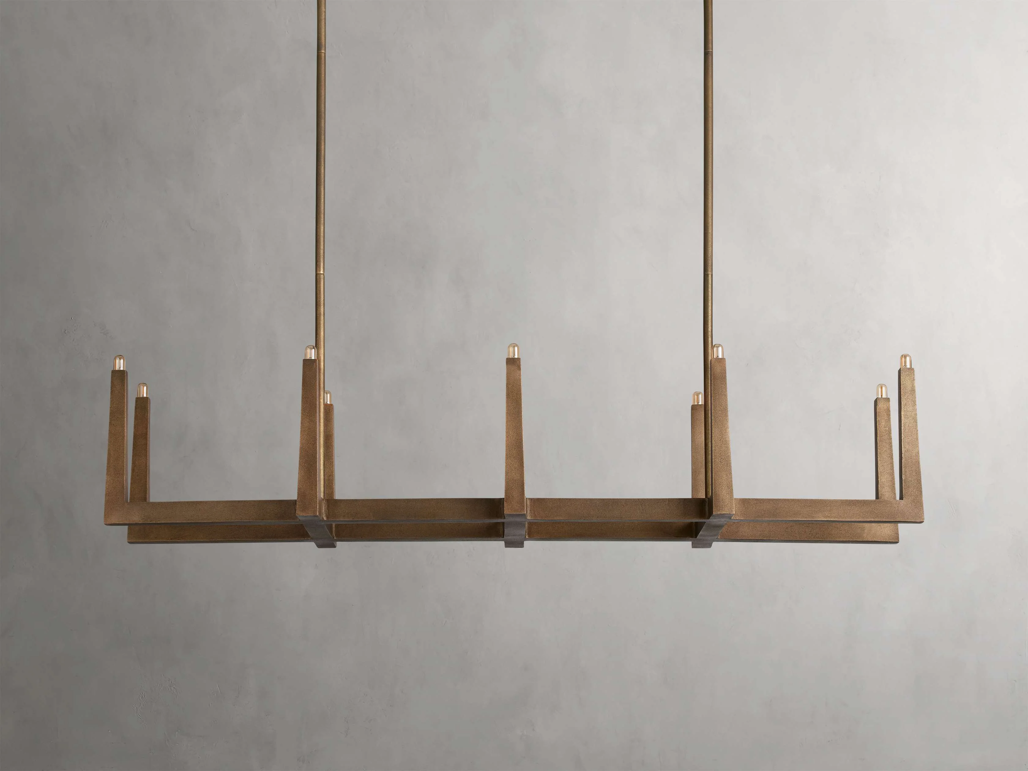 Emmet Geometric Frame Linear Chandelier - Image 12