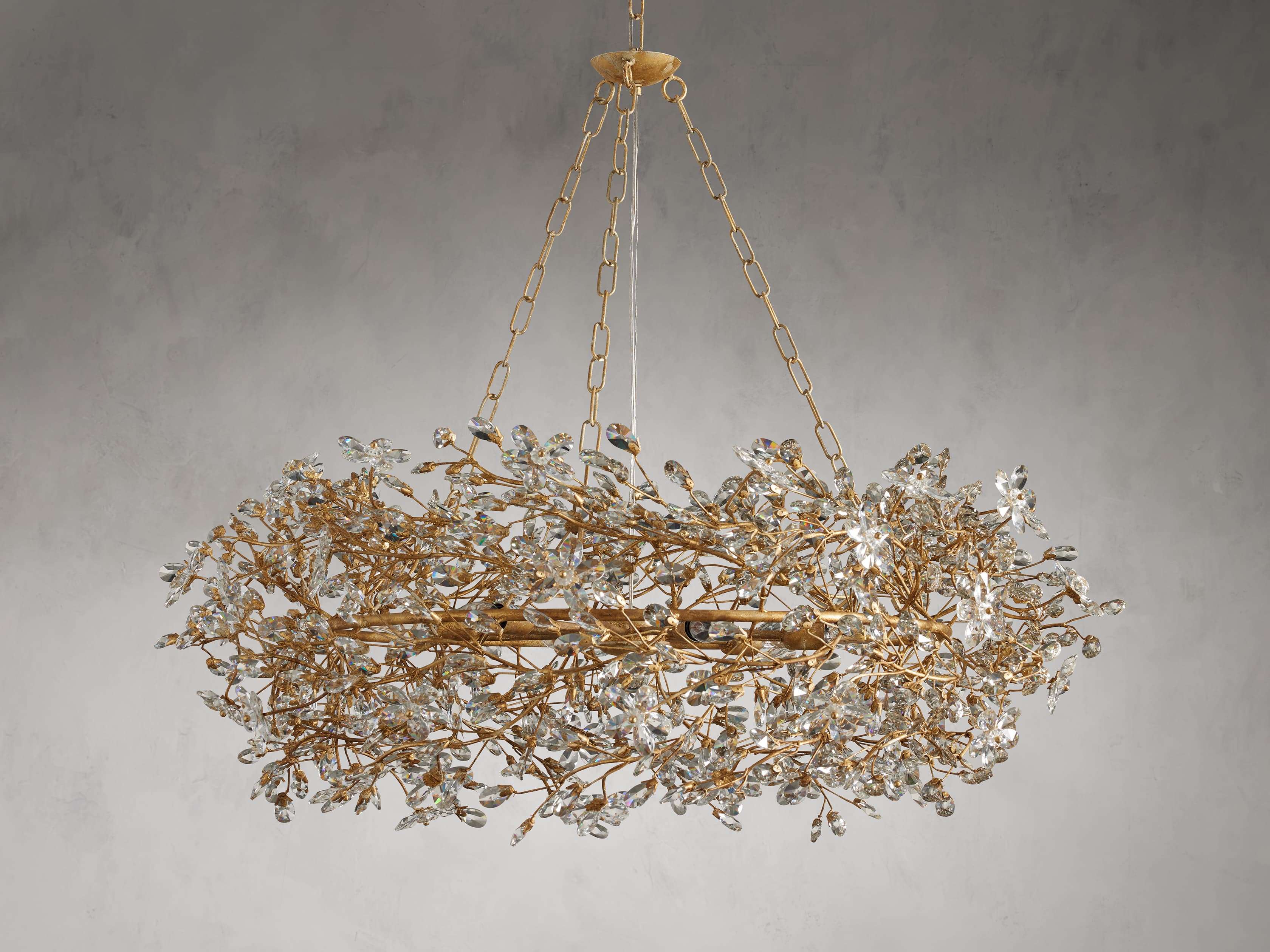 Fiore Sculpted Petals Crown Chandelier - Image 3