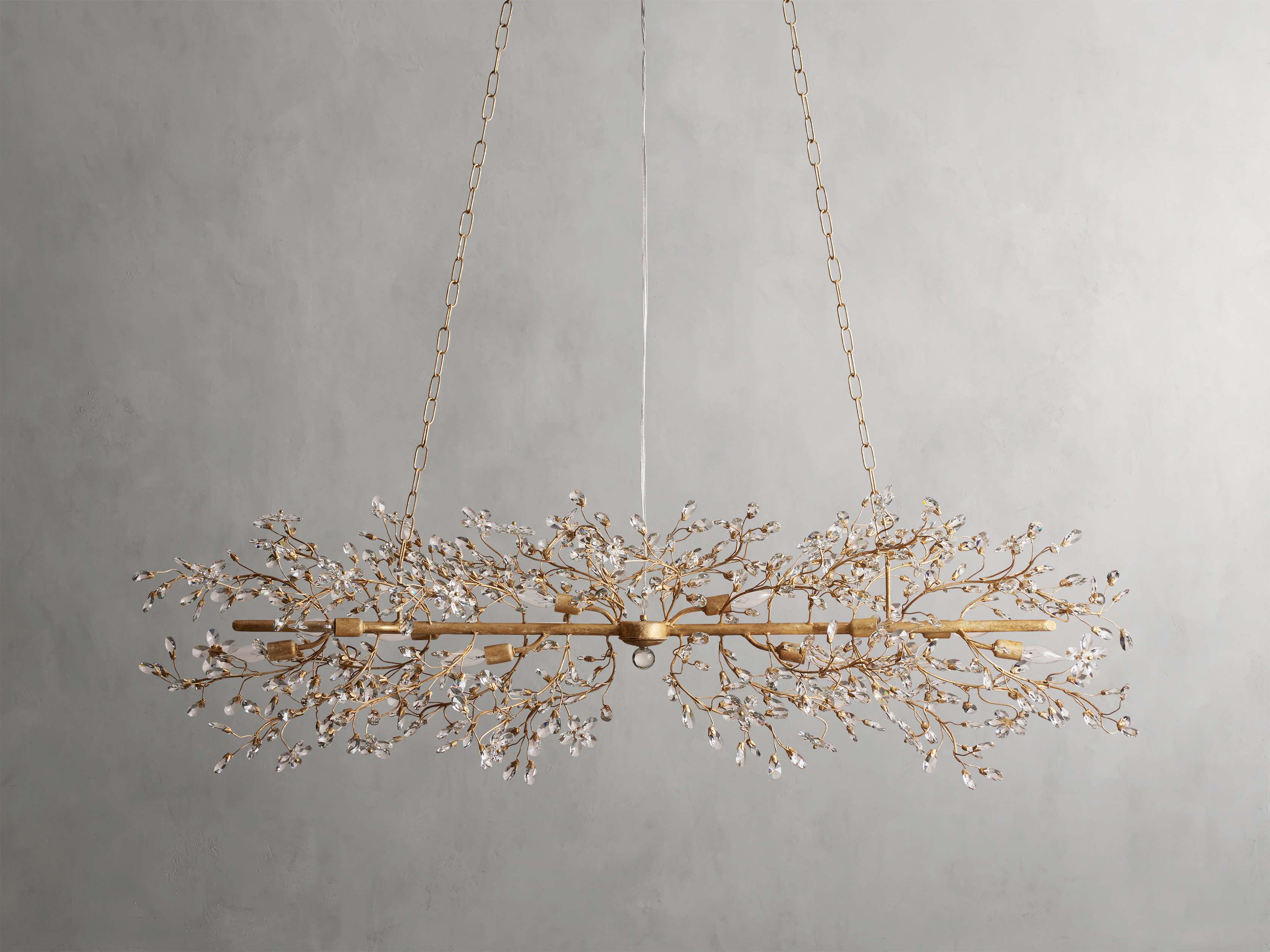 Fiore Sculpted Petals Linear Chandelier - Image 28